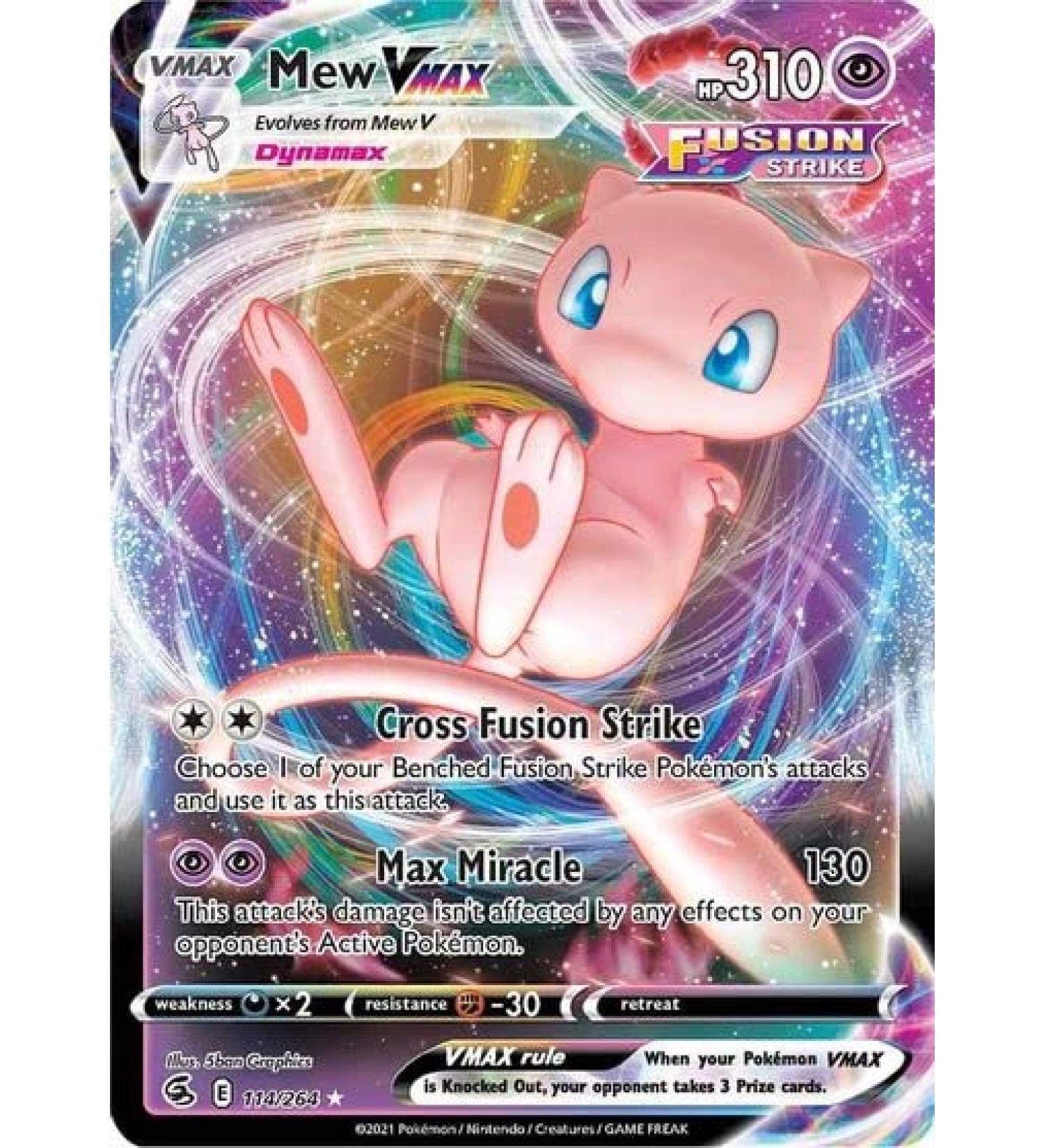 Mew VMAX - 114/264 - Ultra Rare - Sword & Shield - Fusion Strike