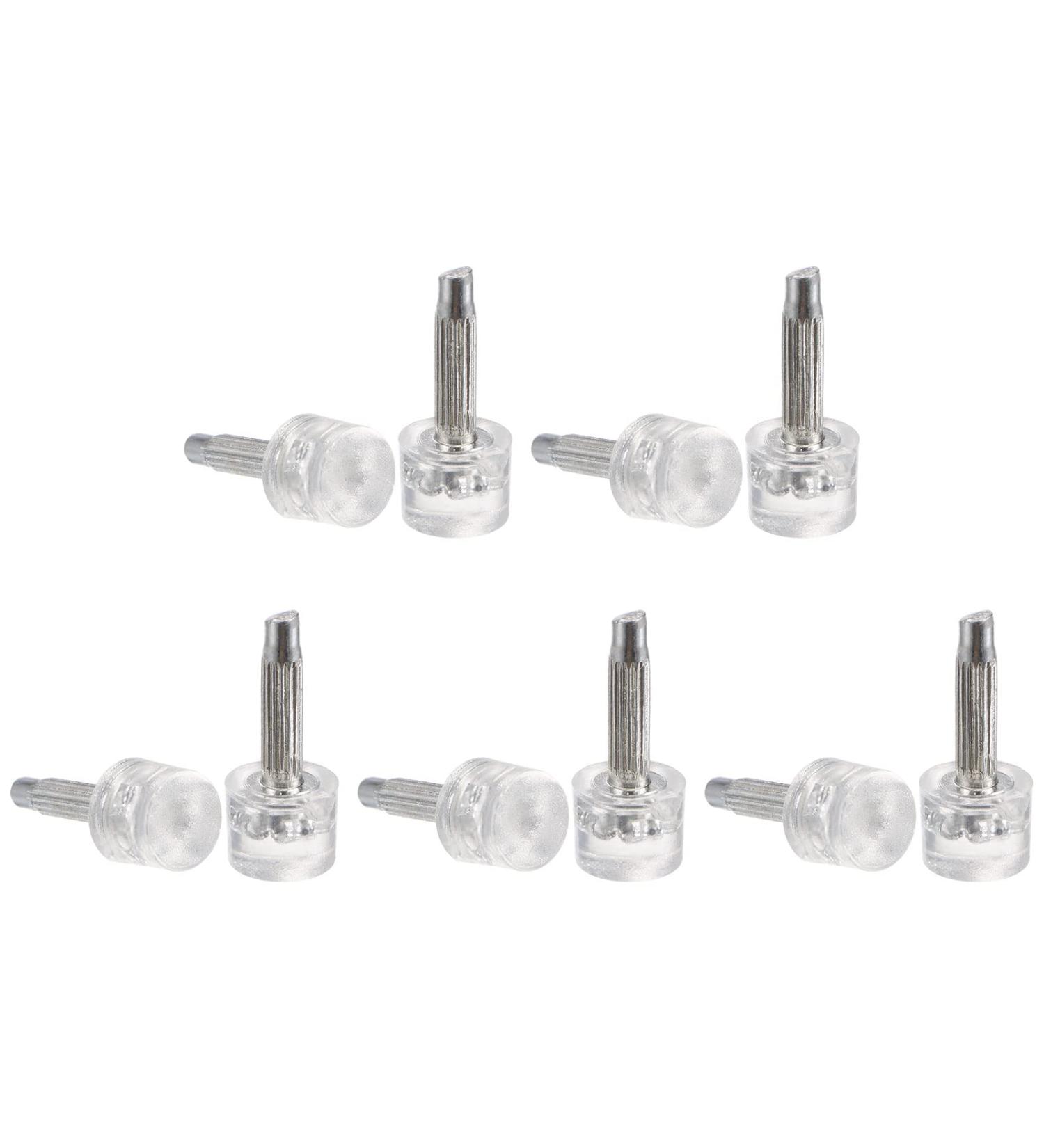 sourcing map 5 Pairs TPU High Heel Tips Shoes Replacement Tap Caps for Women High Heel Shoes 3mm Pin 8mm Round Shape Heel Repair Caps Transparent - Buy Online on GoSupps.com