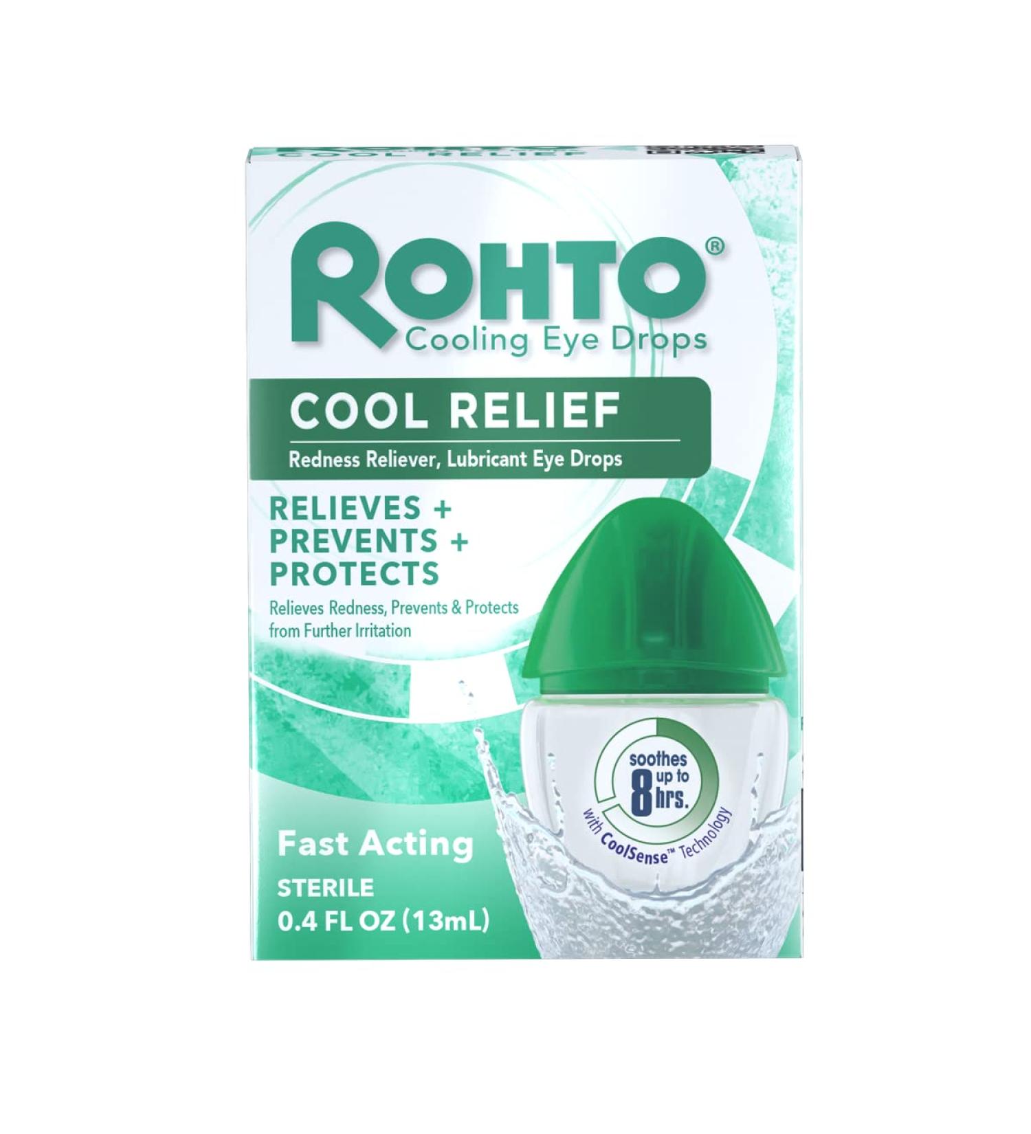 Rohto Cool Redness Relief Eye Drops 0.4 Fl Oz (Pack of 3) - Original Cooling Formula - Buy Online on GoSupps.com
