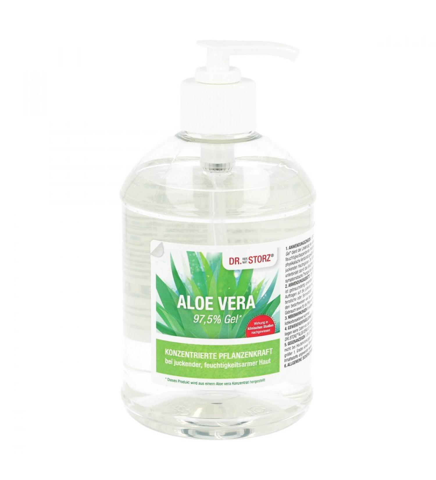 Aloe Vera Gel 97.5% by Dr. Storz - 500 ml | Premium Moisturizer for Skin & Hair | International Shipping Available - Buy Online on GoSupps.com