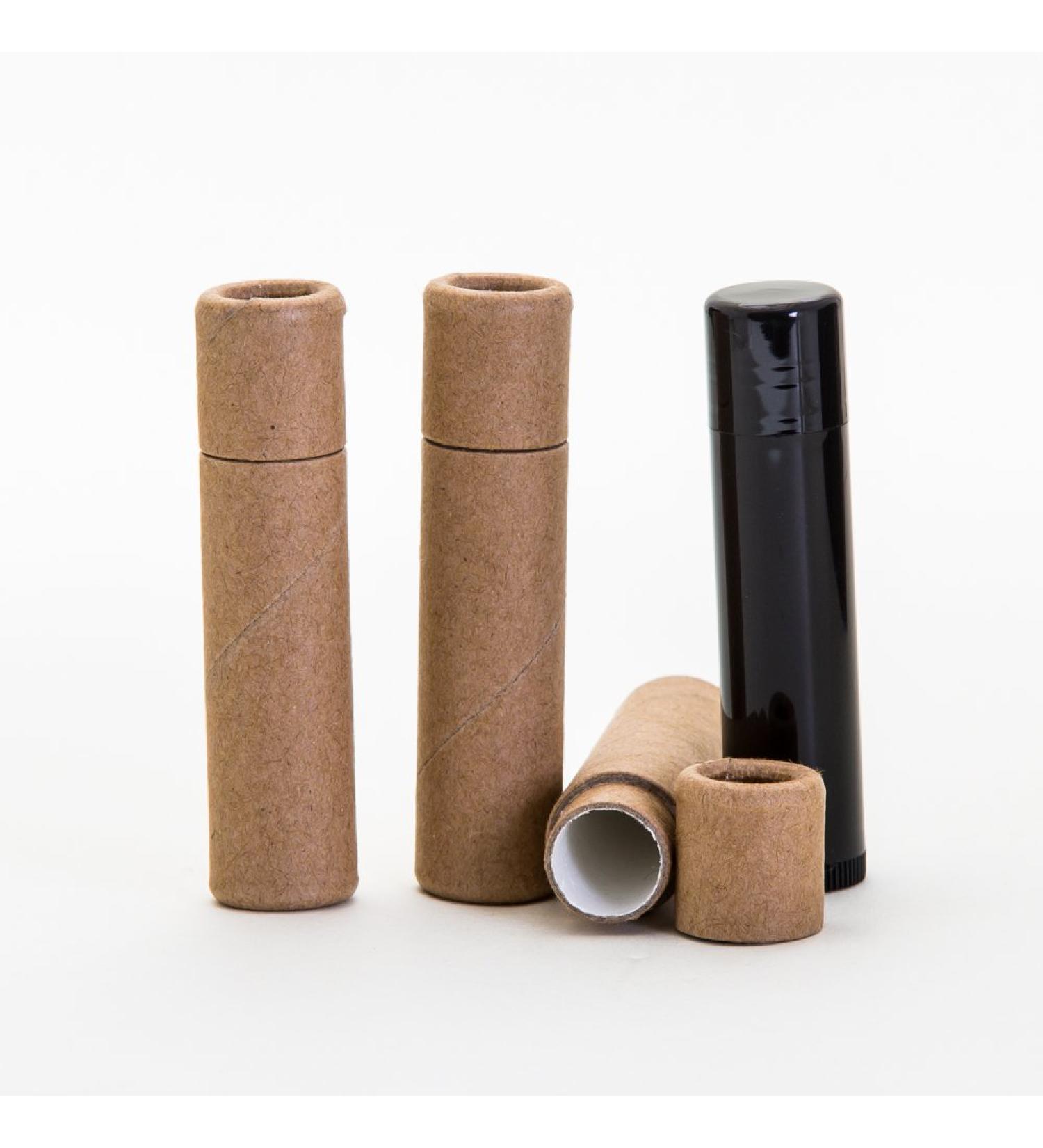 1/5 OZ Kraft Paperboard Lip Balm/Salve/Cosmetic/Lotion Tubes x50