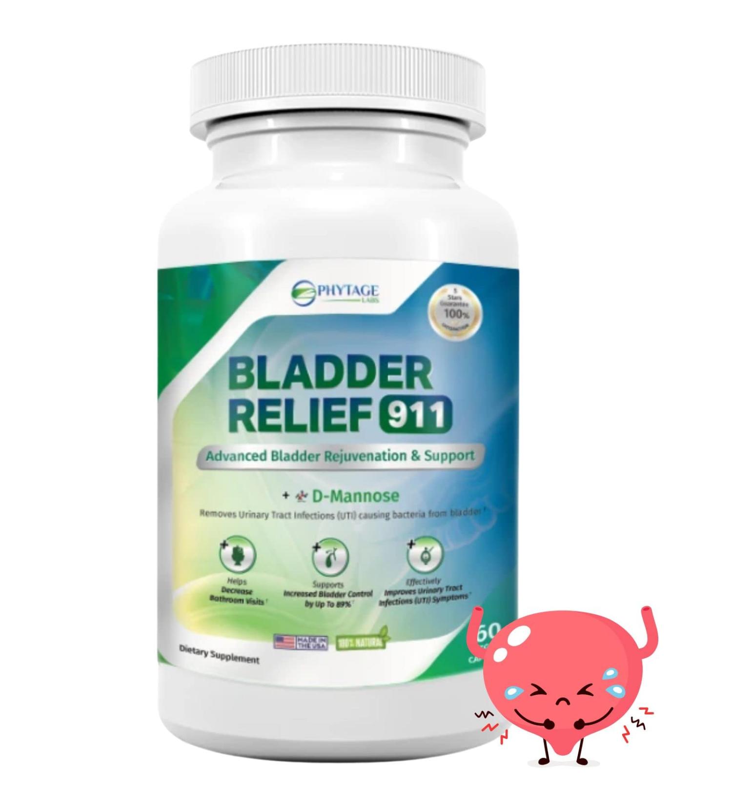 Bladder Relief 911 Detoxifying Strength - for Men and Women Provides Bladder Support 60 Veggie Capsules 60 Count (Pack of 1) - Buy Online on GoSupps.com
