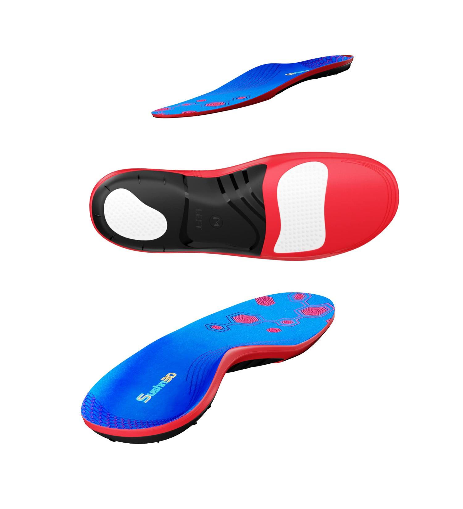High Arch Support Insoles for Men 10 1/2-13 XL - Plantar Fasciitis Pain Relief Orthotics - Buy Online on GoSupps.com