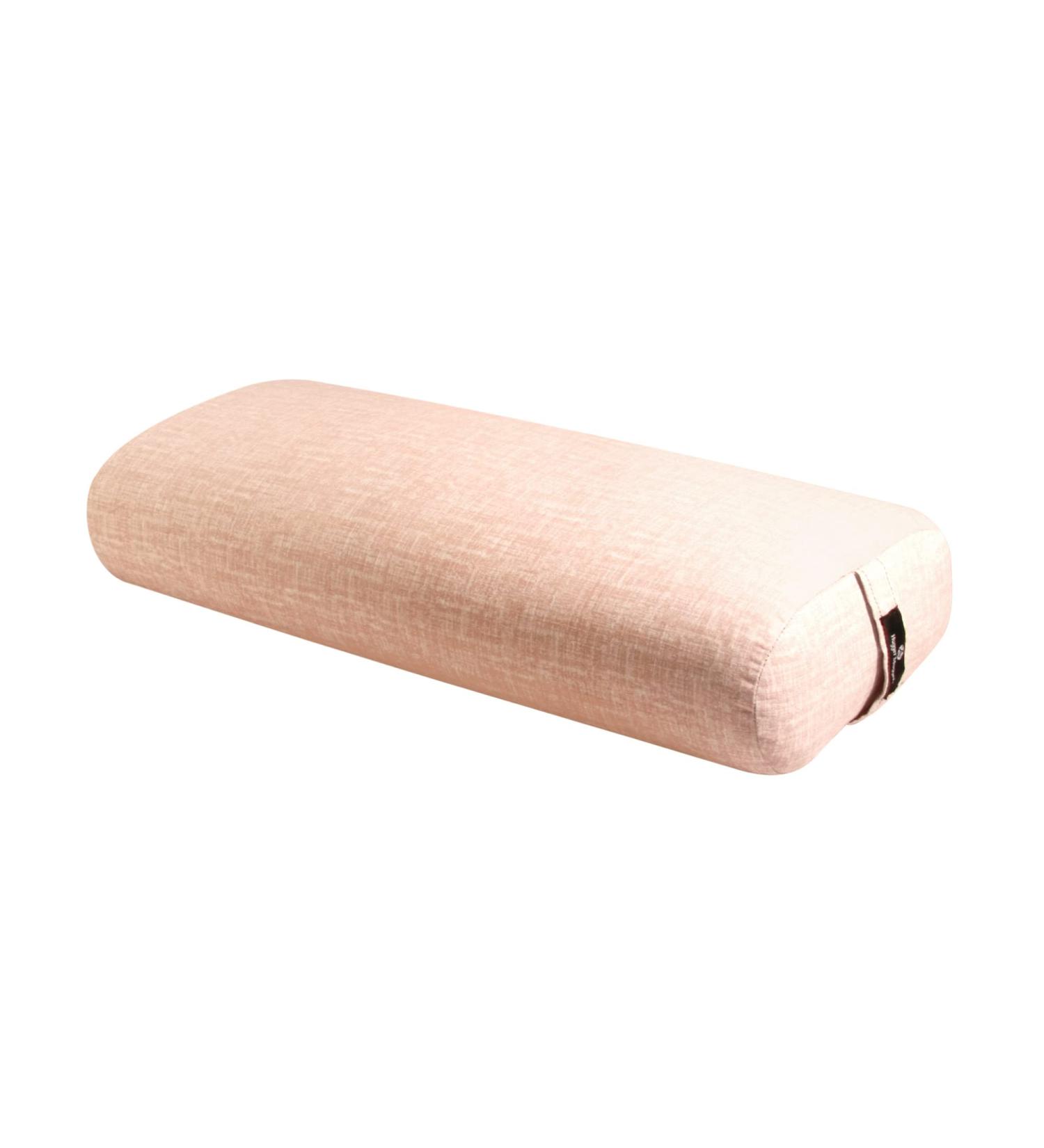 Hugger Mugger Standard Yoga Bolster - Firm Core, Soft Surface, Rectangular Shape - Handmade in USA for Restorative Yoga - Quartz - Buy Online on GoSupps.com