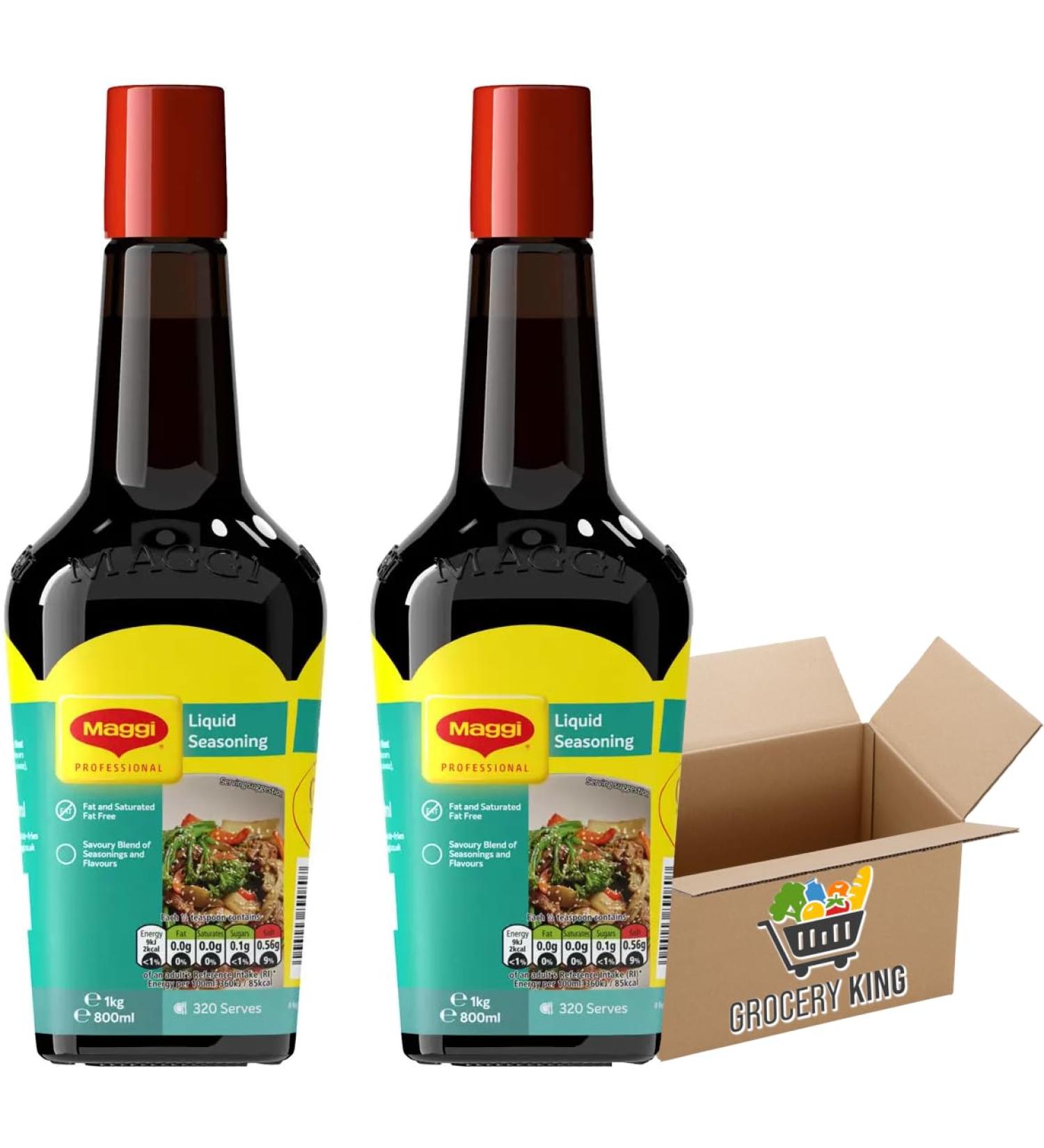 Maggi Classic Liquid Seasoning 2x1Kg Great for Stirfries Casseroles Soups & Sauces (2x800 ml)
