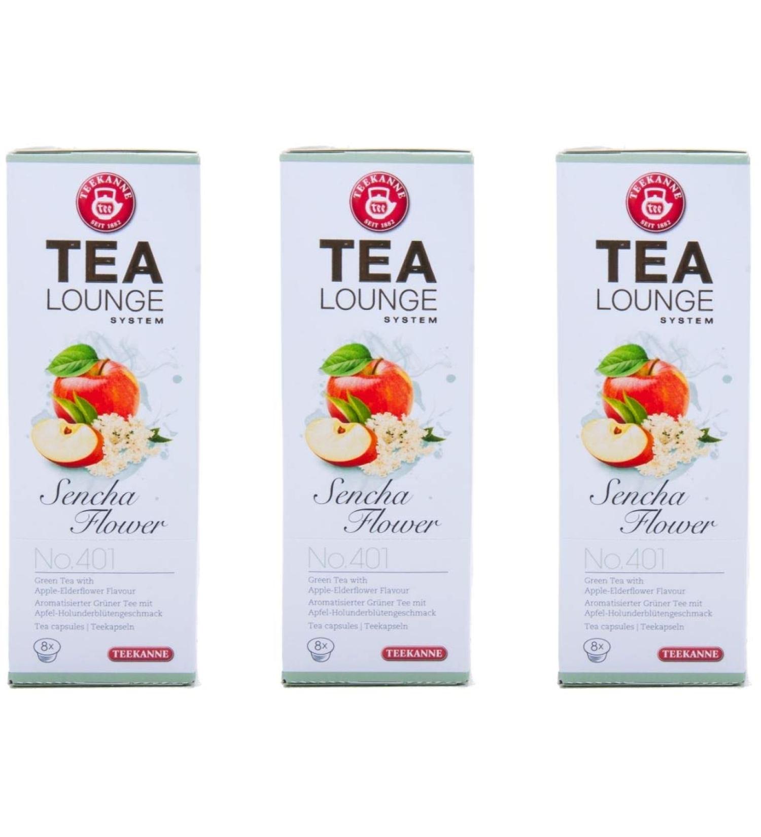  Tealounge Sencha Flower No. 401 Teapot with 3 x 8 capsules - Buy Online on GoSupps.com