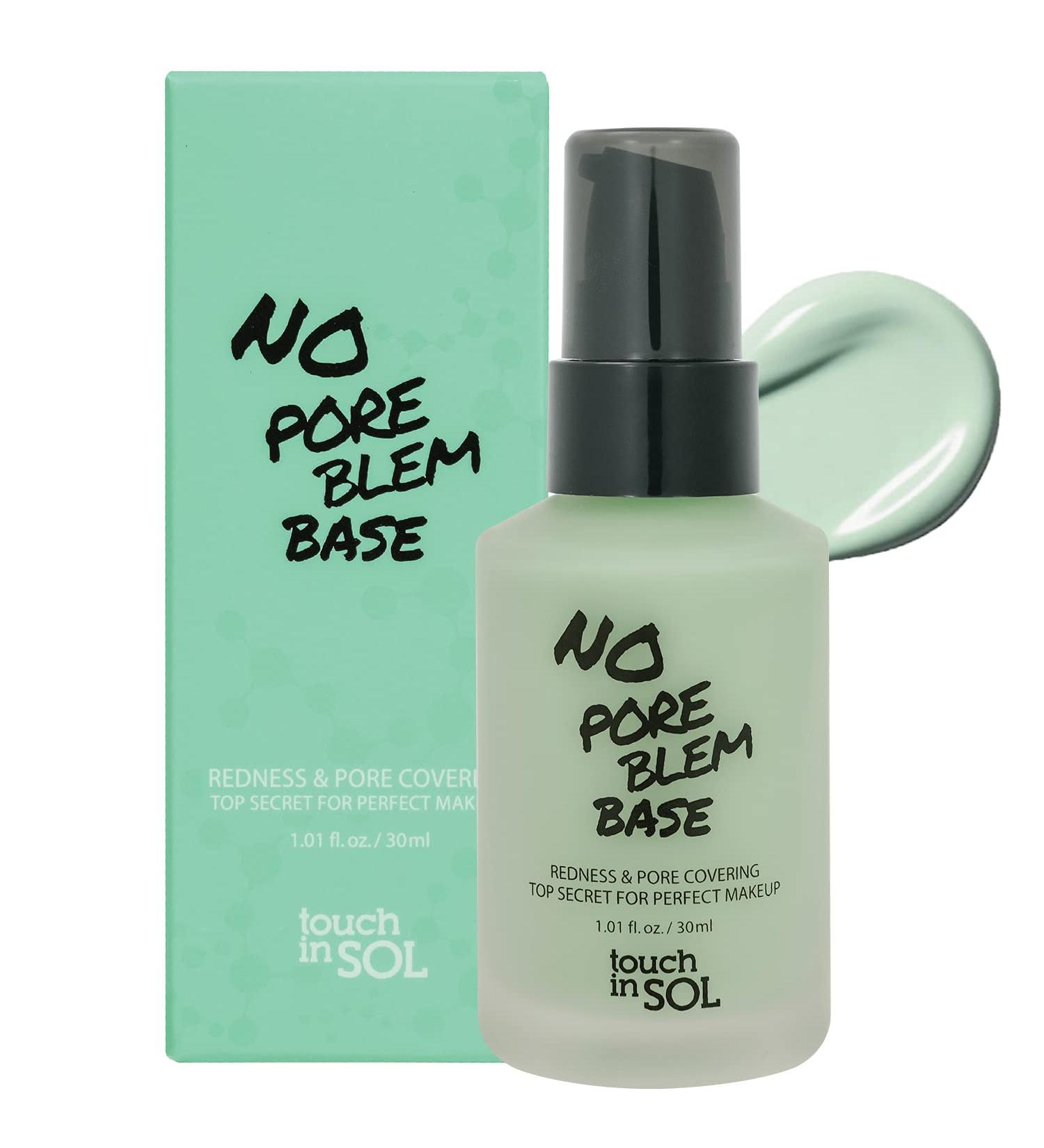 TOUCH IN SOL Redness Correcting Primer - Green Tone Makeup Base for Rosacea & Pore Minimizing - 1.01 fl. oz. - Buy Online on GoSupps.com