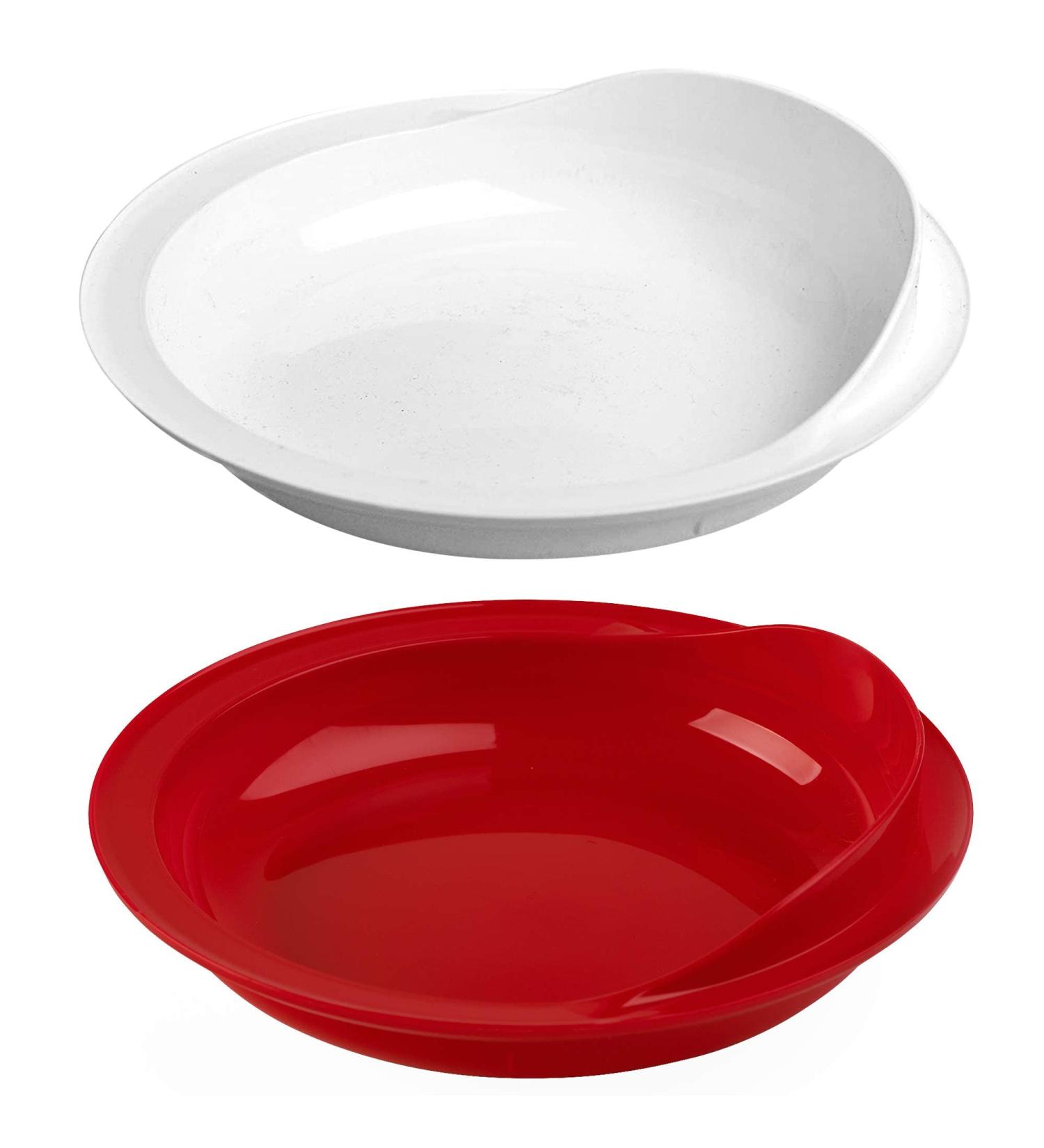 Spill Proof Plate Round Dish Elderly Care Spill Proof Plate with Suction Cup Base Disabled Tableware for Independent Eating Self-Feeding Aid - Buy Online on GoSupps.com