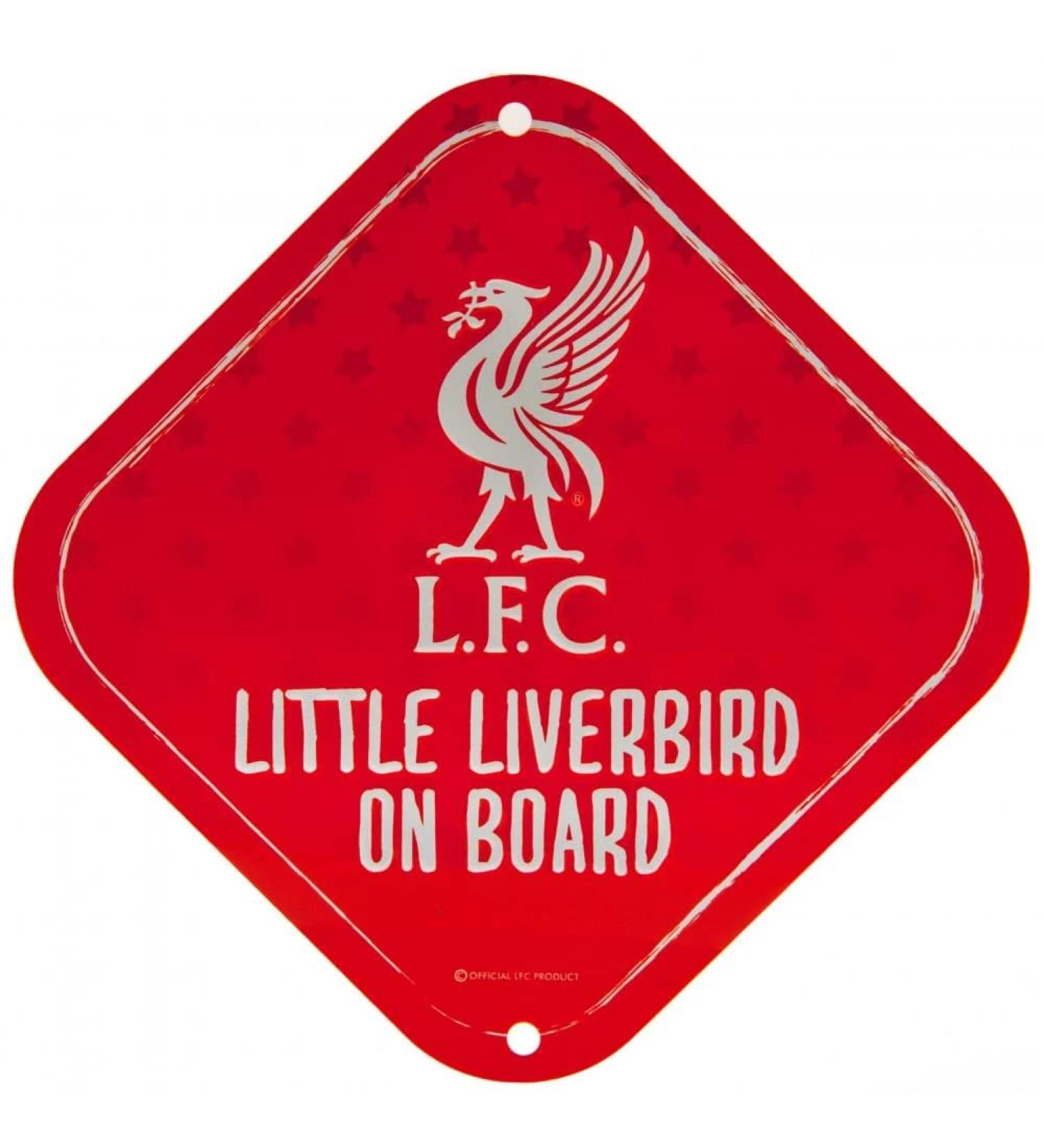 Liverpool FC Little Liverbird Car Sign | Baby Child Crest Badge | Red Excursion Unity | International Shipping - Buy Online on GoSupps.com