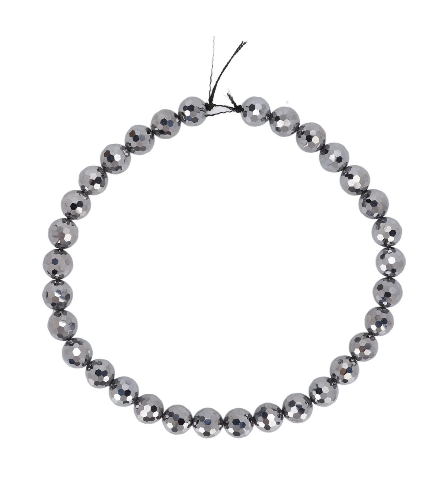 Shop Verdant Touch Terahertz Pearl Strand Necklace | Long Natural Stone Jewelry | Semi-Finished Round Loose Beads - 20 Inch - Buy Online on GoSupps.com
