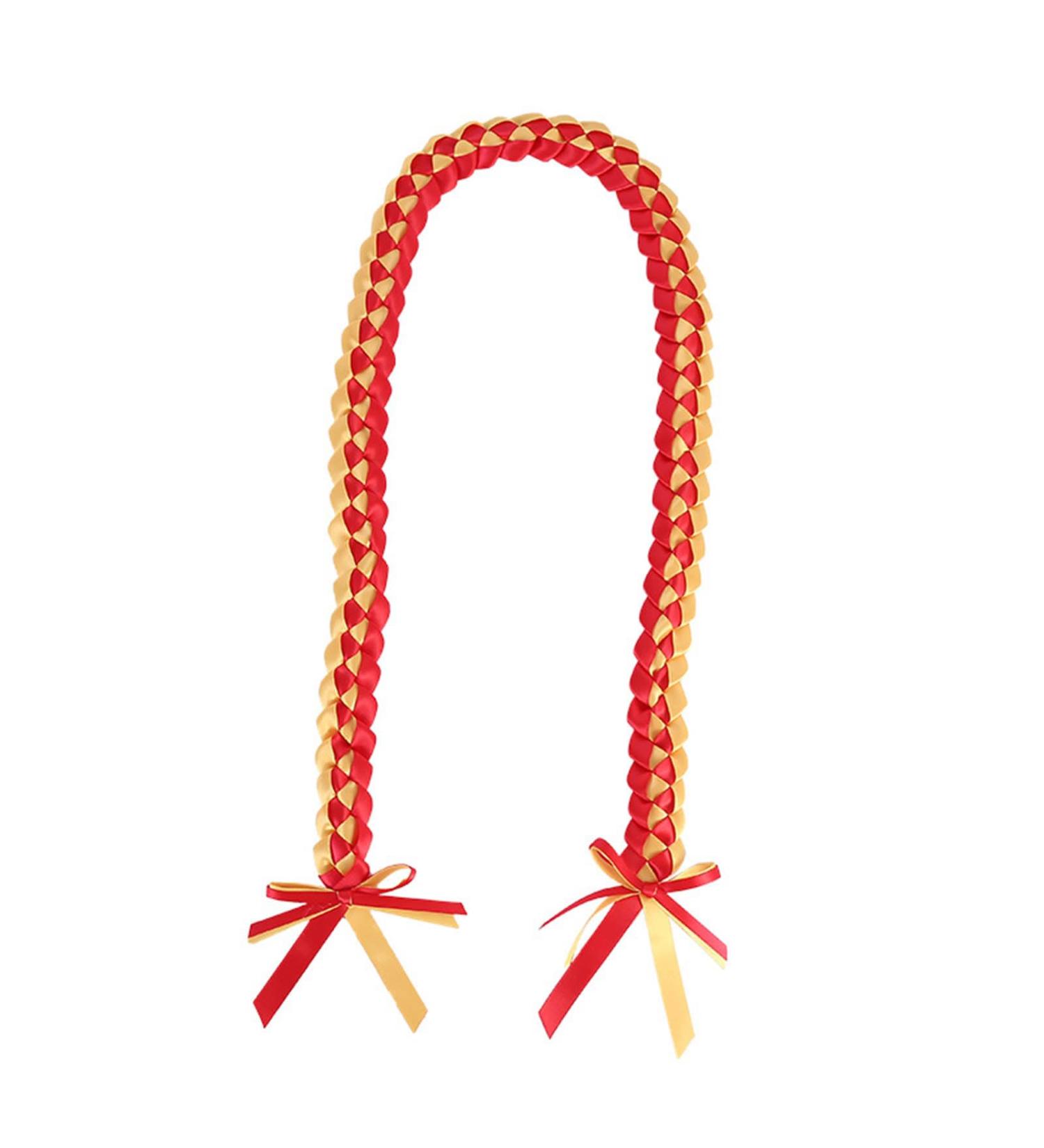 Oralgo's Graduation Necklace with Trailer - Red & Yellow Leis Honor Cord Comfortable Final Tape & Party Accessories - Buy Online on GoSupps.com