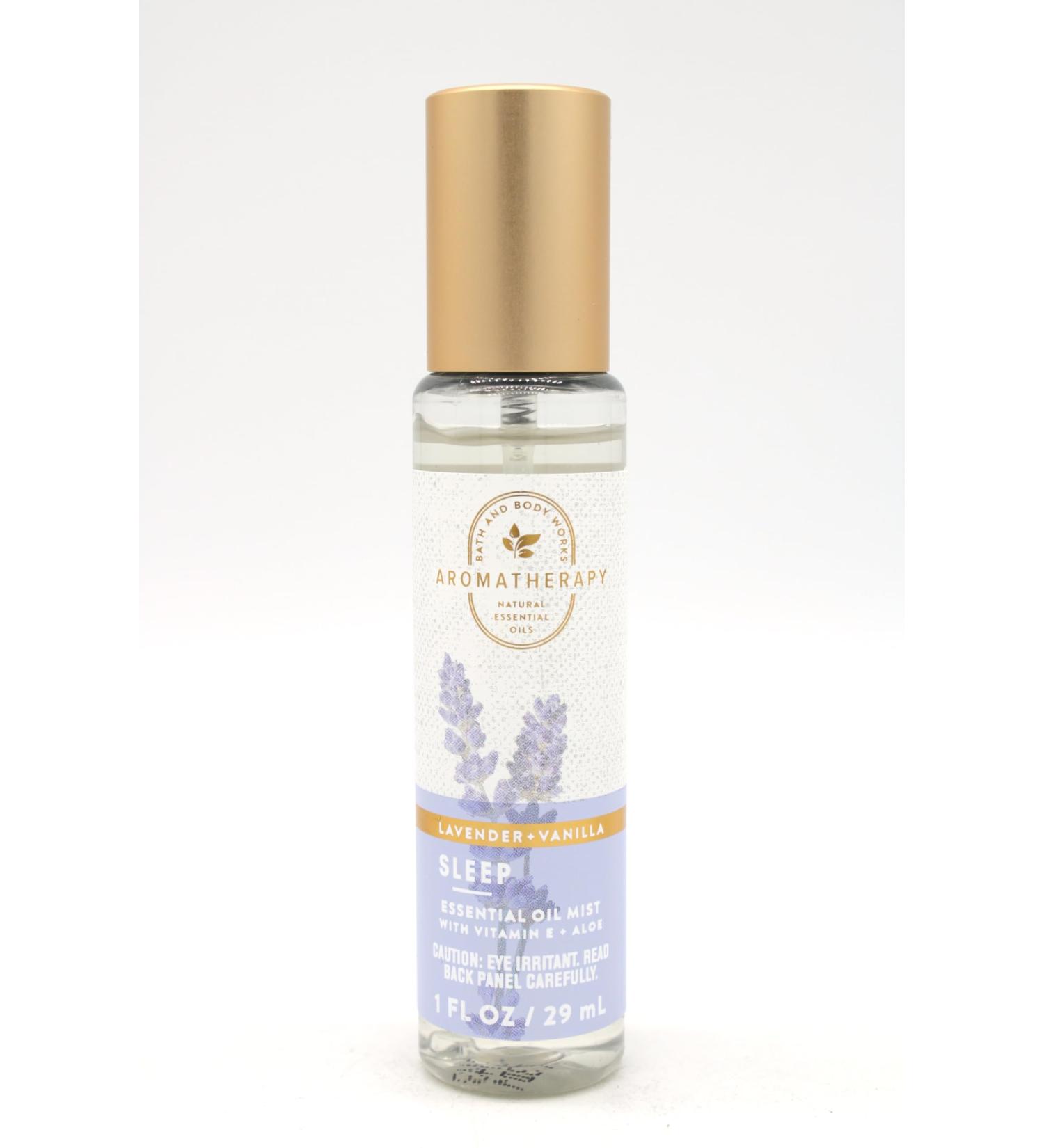Lavender + Vanilla Bath and Body Travel Size Pillow Mist 1 fl oz