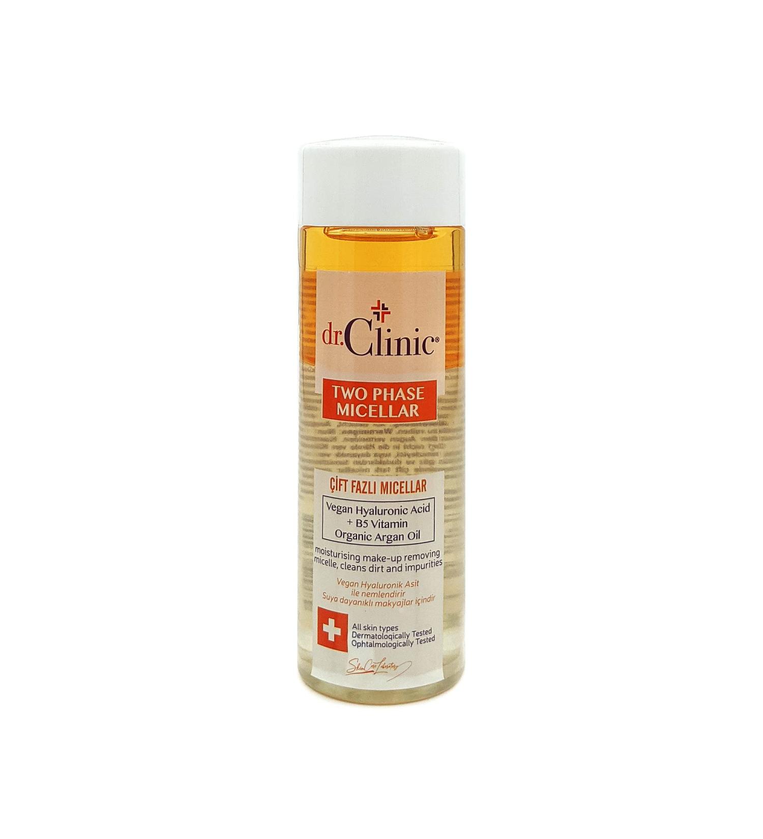 dr.Clinic two phase micellar vegan moisturising make up remover - Buy Online on GoSupps.com