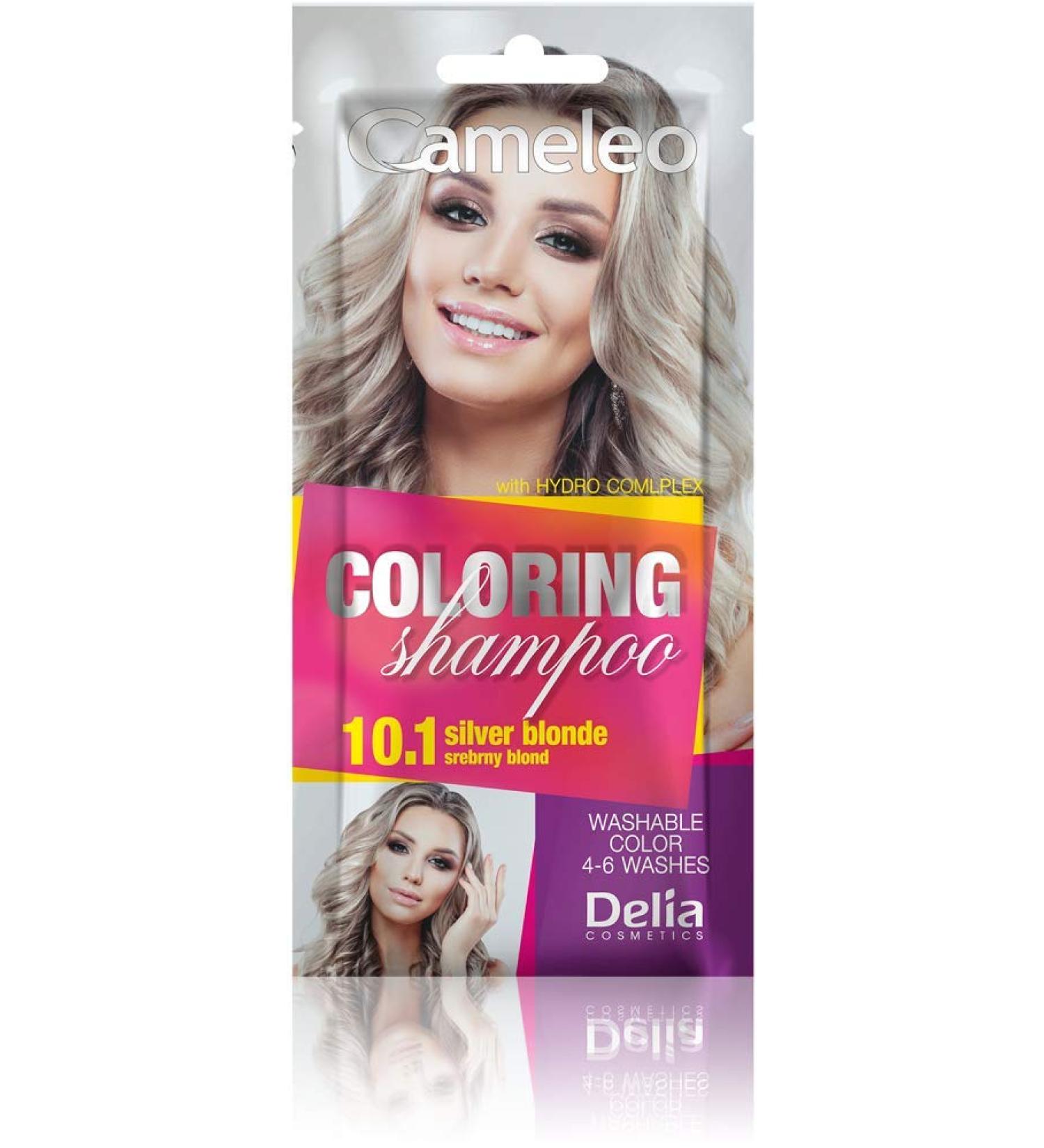 Cameleo - Tinted Shampoo - Silver Blonde - Quick and easy refresh of "color in color" colors - Without ammonia or oxidants - Shampoo in sachet - 40 ml - Buy Online on GoSupps.com