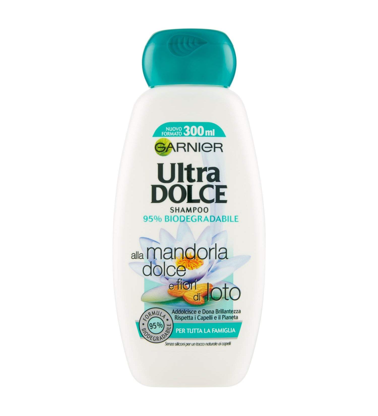 Garnier Ultra Dolce Shampoo alla Mandorla e Fiori di Loto - Buy Online on GoSupps.com