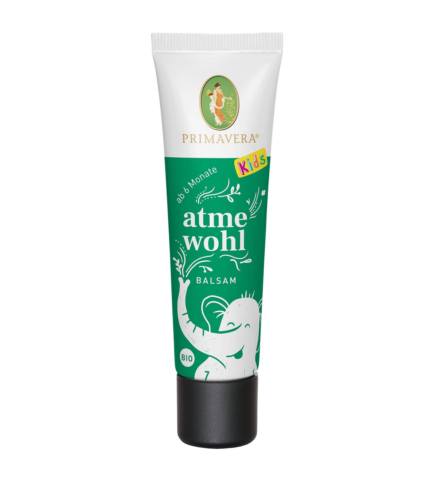 Primavera Breathe Easy Baby & Children Balm - Organic 30ml with Thyme Myrtle & Cajeput - Aromatherapy Essential Oils for Babies 6 Months+ - Buy Online on GoSupps.com