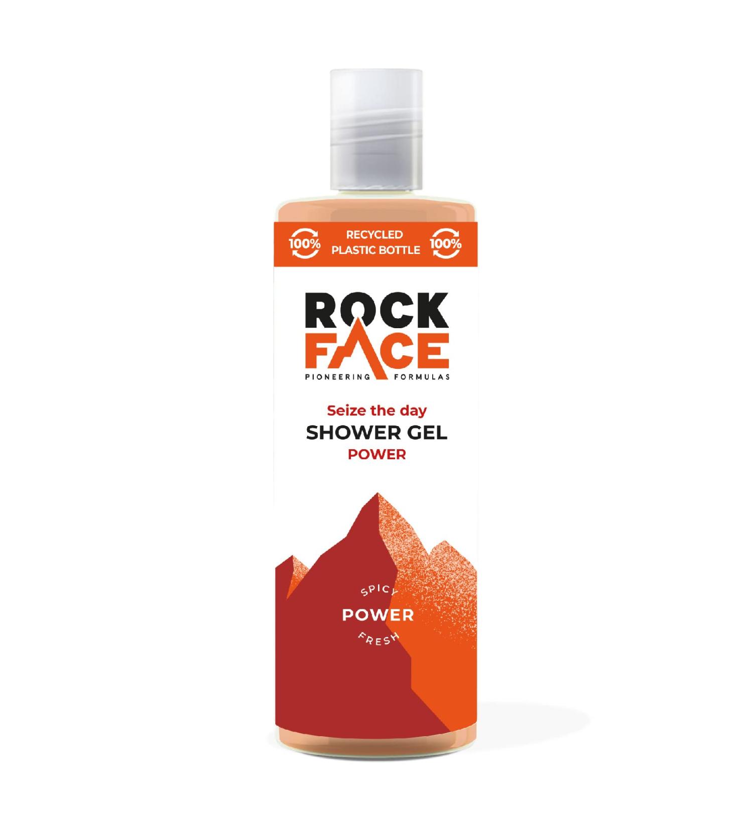Rock Face Power Shower Gel 410ml | Fresh Spicy Scent | All-in-One Body Wash for Hair and Body | Long-Lasting Fragrance - Buy Online on GoSupps.com
