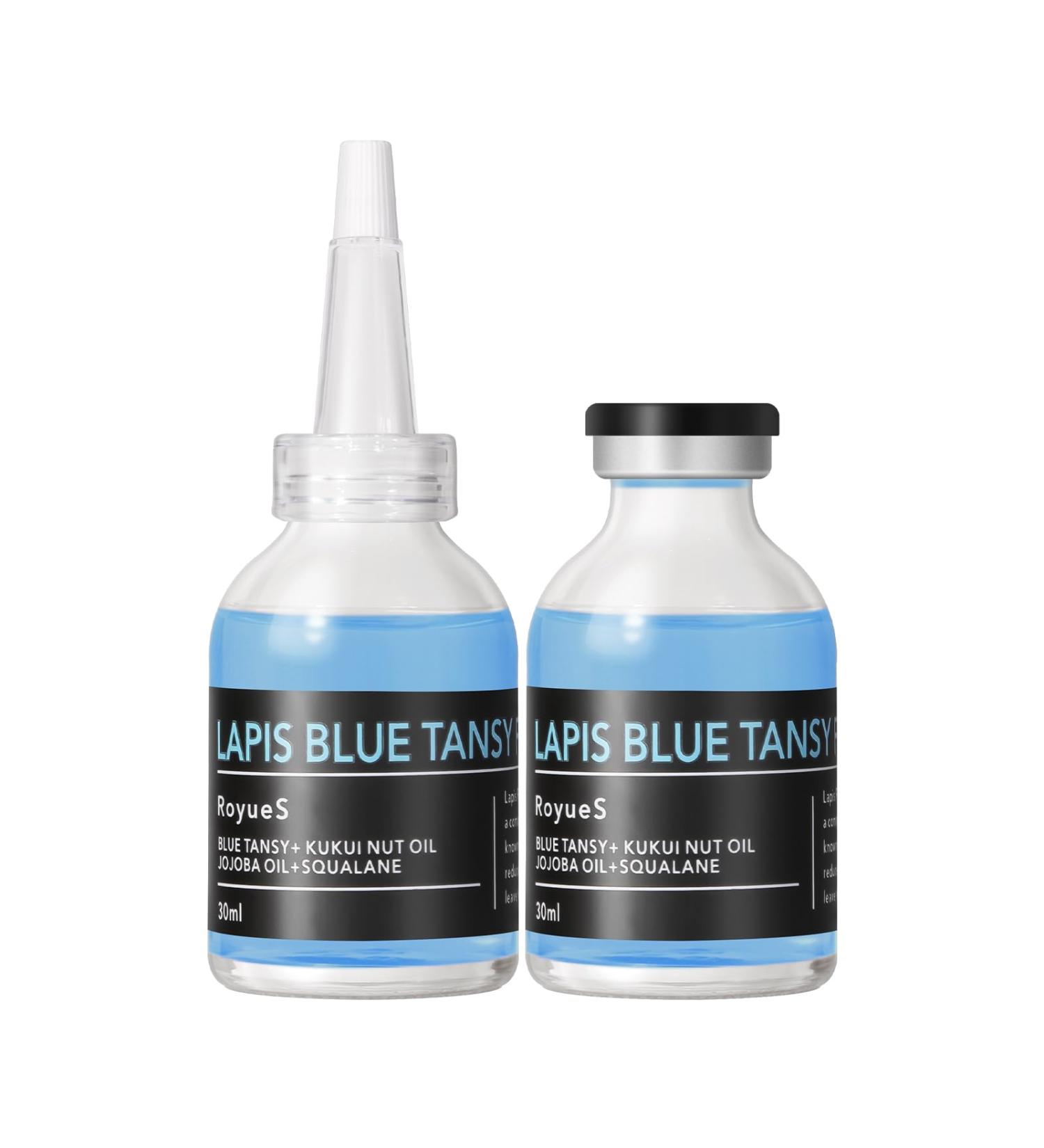 Lapis Blue Tansy Face Oil | Hydrating Skin Serum with Jojoba Oil | Moisturizing Plant Essence | 1 oz for Balanced Skin - Buy Online on GoSupps.com