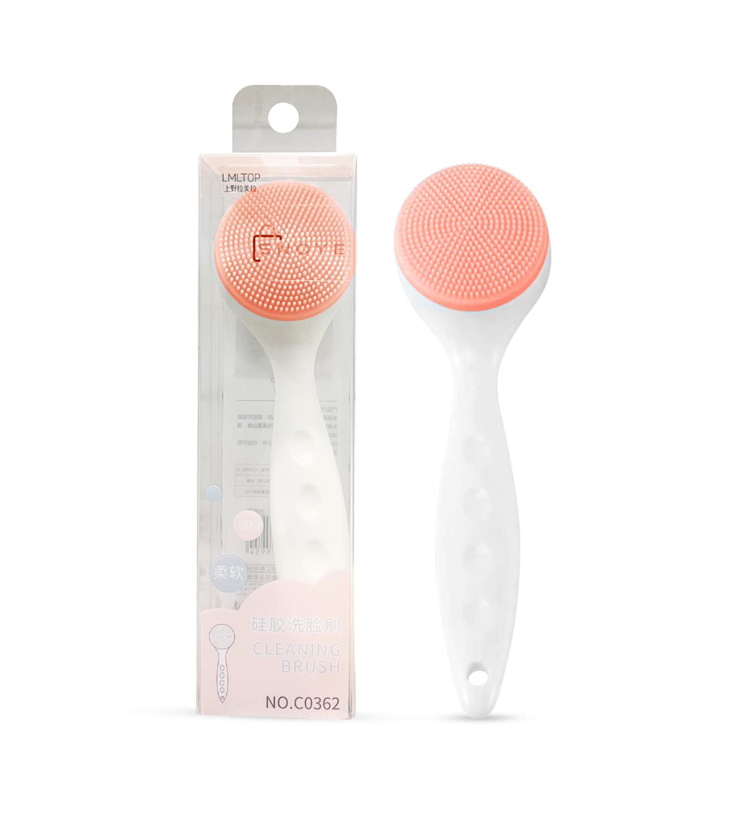 SNOYE Super Soft Silicone Facial Cleansing Brush for Sensitive Skin - Waterproof & Gentle exfoliation (Pink) - Buy Online on GoSupps.com