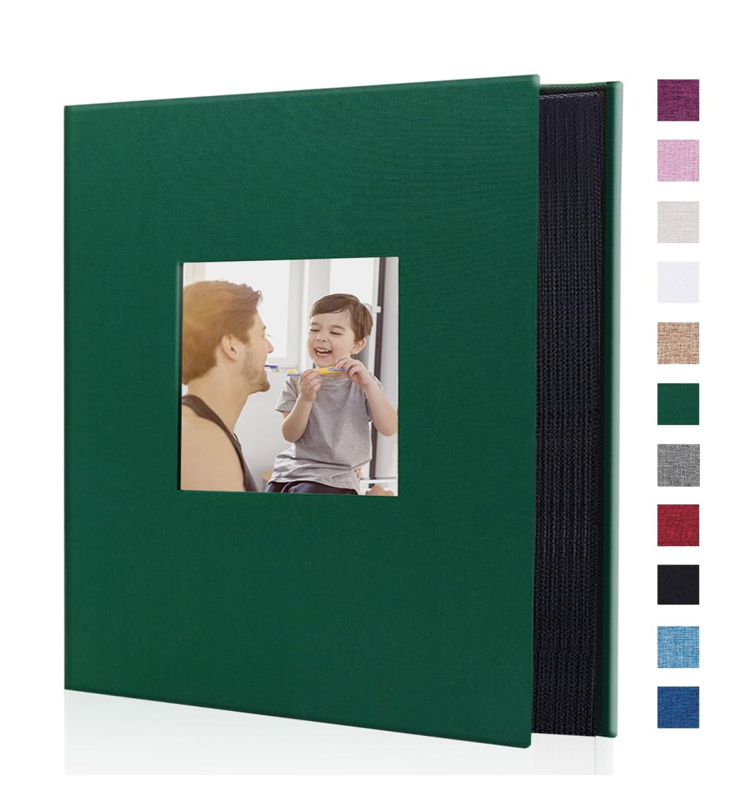 Miaikoe Photo Album 6x4 400 Pockets Slip in Large Capacity Album for Family Wedding Anniversary Linen Album Book Holds 400 Vertical 10x15cm Photos(400 Pockets Dark Green) 400 Pockets Dark Green - Buy Online on GoSupps.com