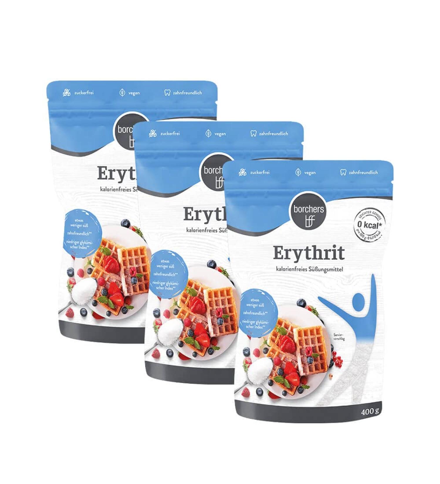 BFF Crystalline Sprinkled Sweetener - 100% Erythritol | 3x400g | Zero-Calorie Sugar Substitute | Ideal for Baking & Coffee | International Shipping Available - Buy Online on GoSupps.com