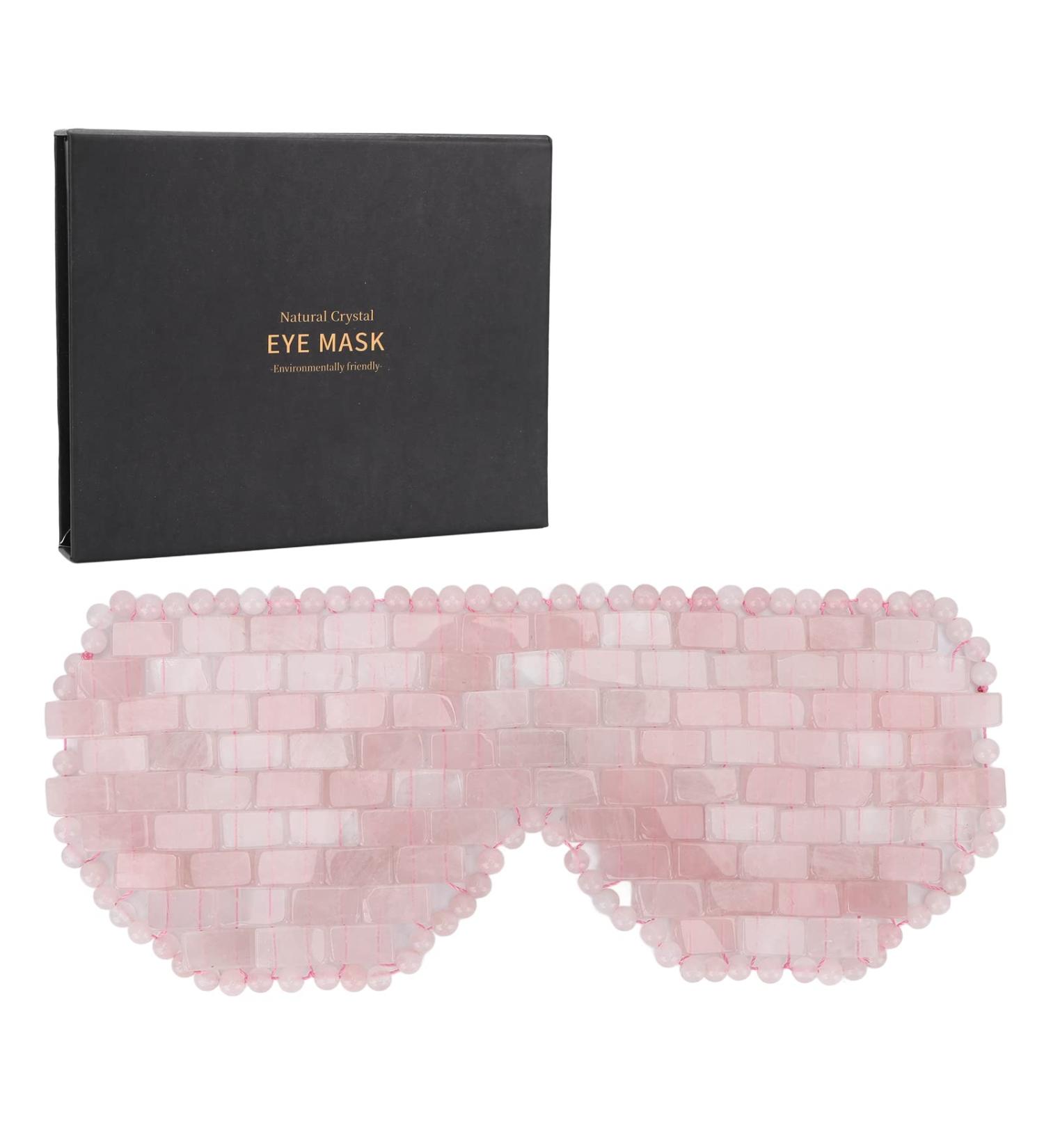 Jadestone Eye Pad - Eliminate Wrinkles Promote Sleep & Relieve Fatigue | Rose Quartz Eye Treatment - Buy Online on GoSupps.com