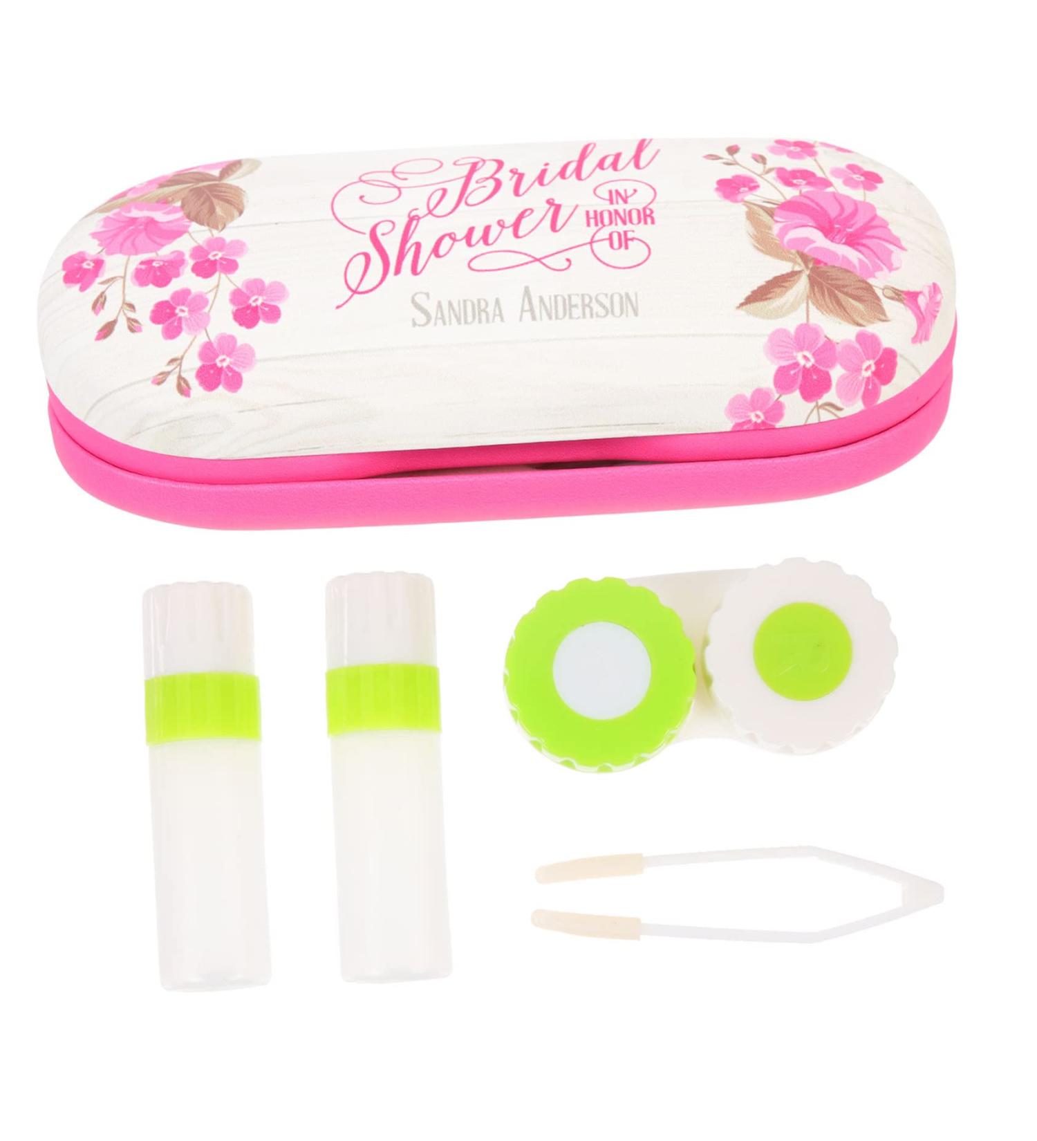 Buy Healeved Double-Layer Glasses Case for Children - Pink Terrarium Design | Practical Lensing Holder & Contact Lens Solution Bottle - 16.5x7x5.5cm | International Shipping - Buy Online on GoSupps.com