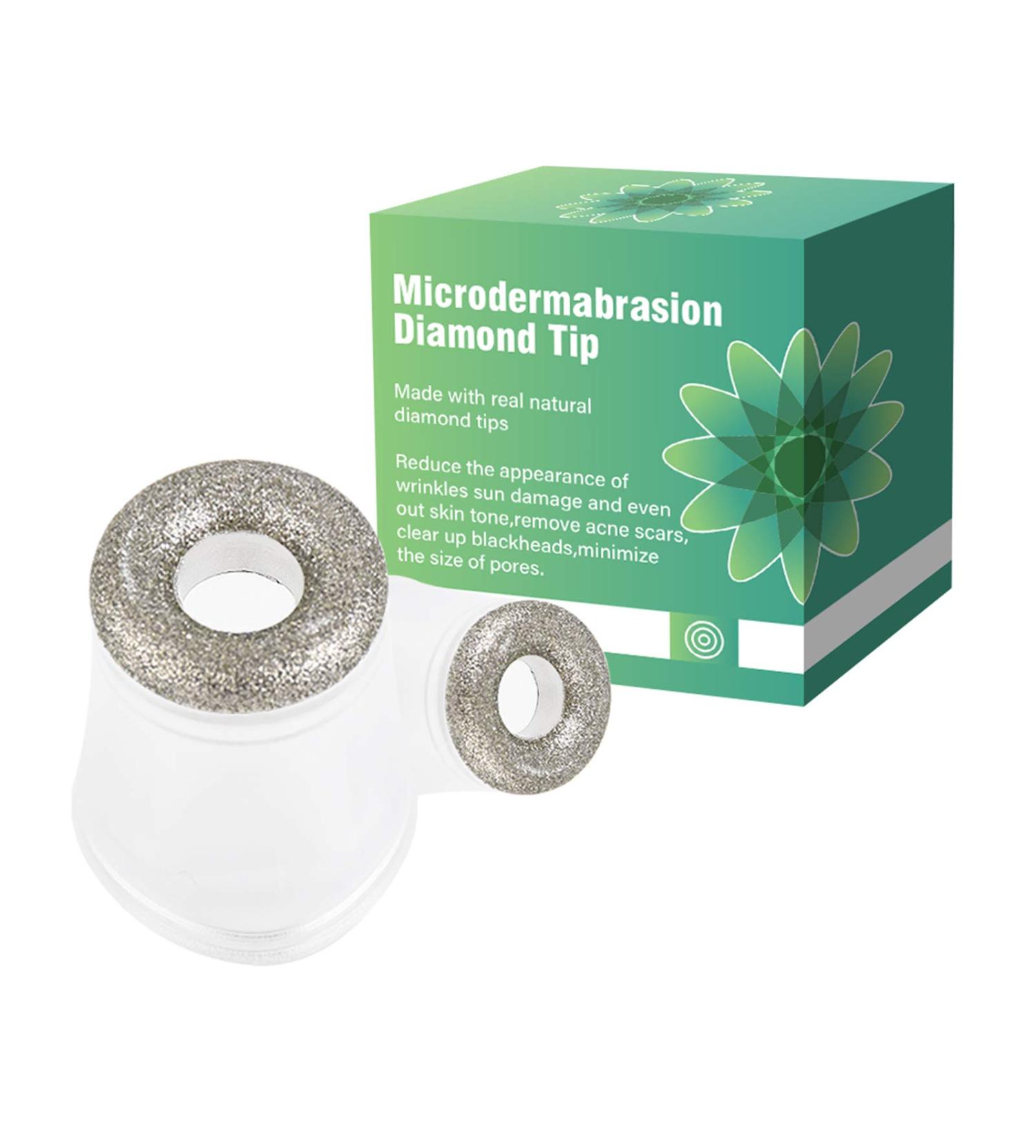 NEWDERMO Premium Diamond Microdermabrasion Tips - Medical Grade Stainless Steel Diamond Tip for Safe & Effective Exfoliation - Buy Online on GoSupps.com