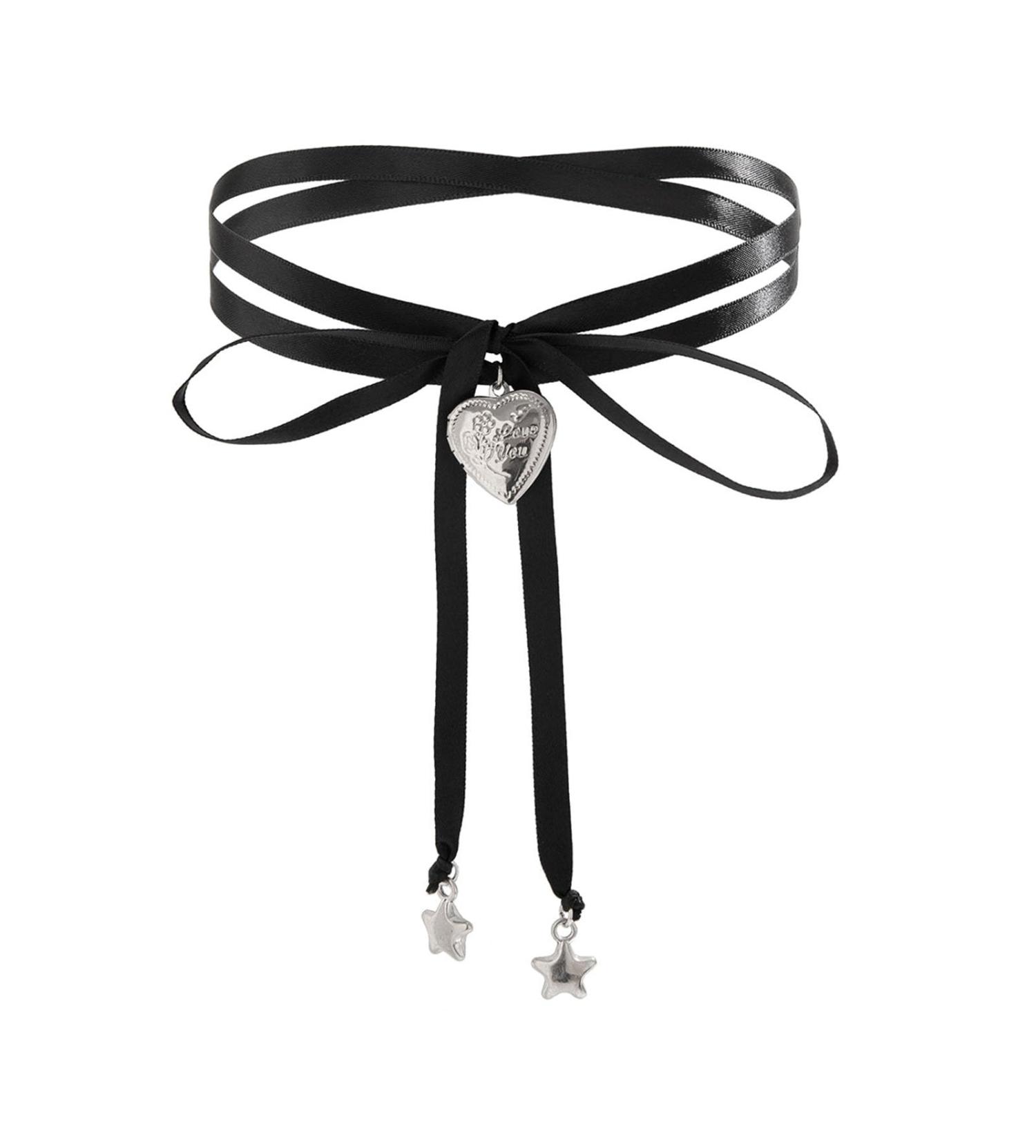 Oralgo's Heart & Star Loop Necklace - Women's Party Jewelry Collarbone Chain Perfect Christmas Gift - Buy Online on GoSupps.com