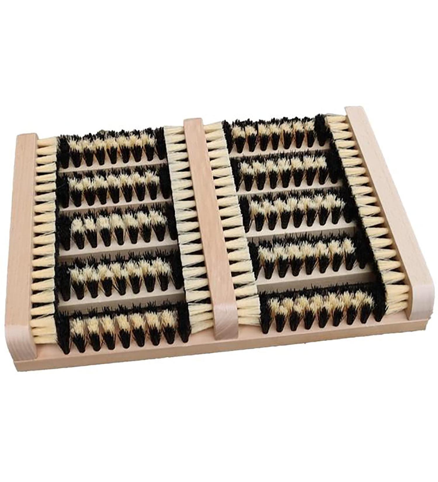 DIVCHI Wooden Outdoor Doormat Boot Scraper - Outside Shoe Scrubber Brush - Cleans Deep Removes All Outdoor Dirt Snow Mud and Sand. Construction Hiking Cleaner - Buy Online on GoSupps.com