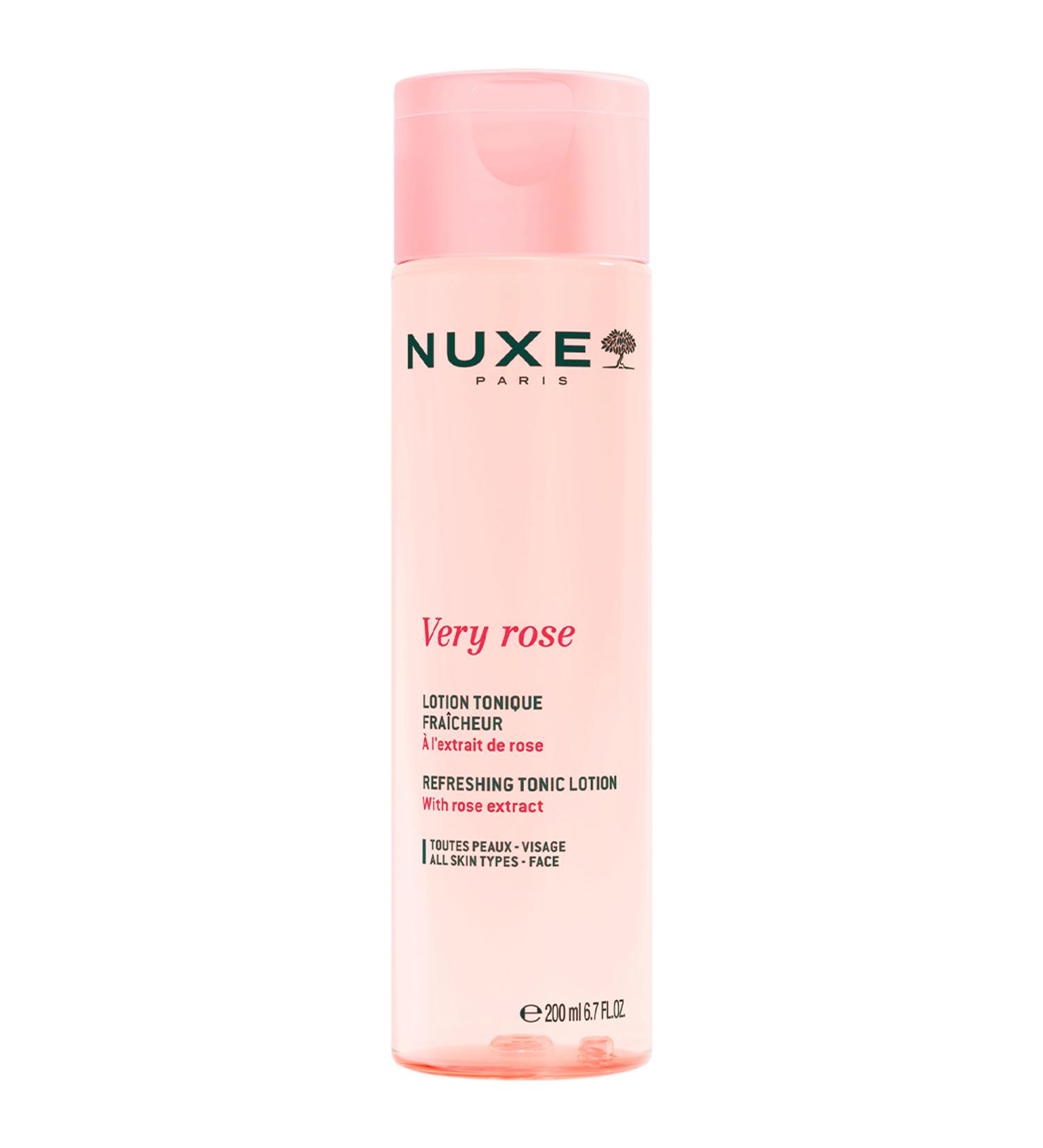 NUXE Very Rose Refreshing Tonic Lotion. Facial Toner for Sensitive Skin with Rose Water 6.7 Fl Oz - Buy Online on GoSupps.com