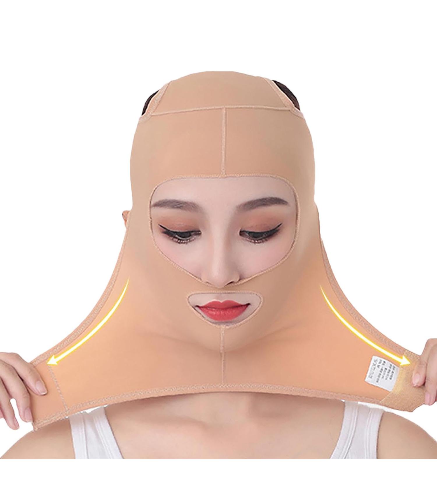 Fiakup Double Chin Strap Face Slimming | V Lines Chin Strap for Neck Reduction | Chin Strap for Double Chin for Women Face Slimming Lift Tape Enhancer 2XL - Buy Online on GoSupps.com
