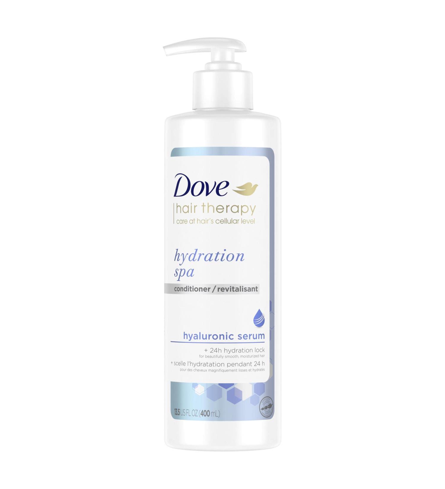 Dove Hair Therapy Conditioner for Dry Hair - Hydration Spa with Hyaluronic Serum | 13.5 fl oz - Shop Internationally - Buy Online on GoSupps.com