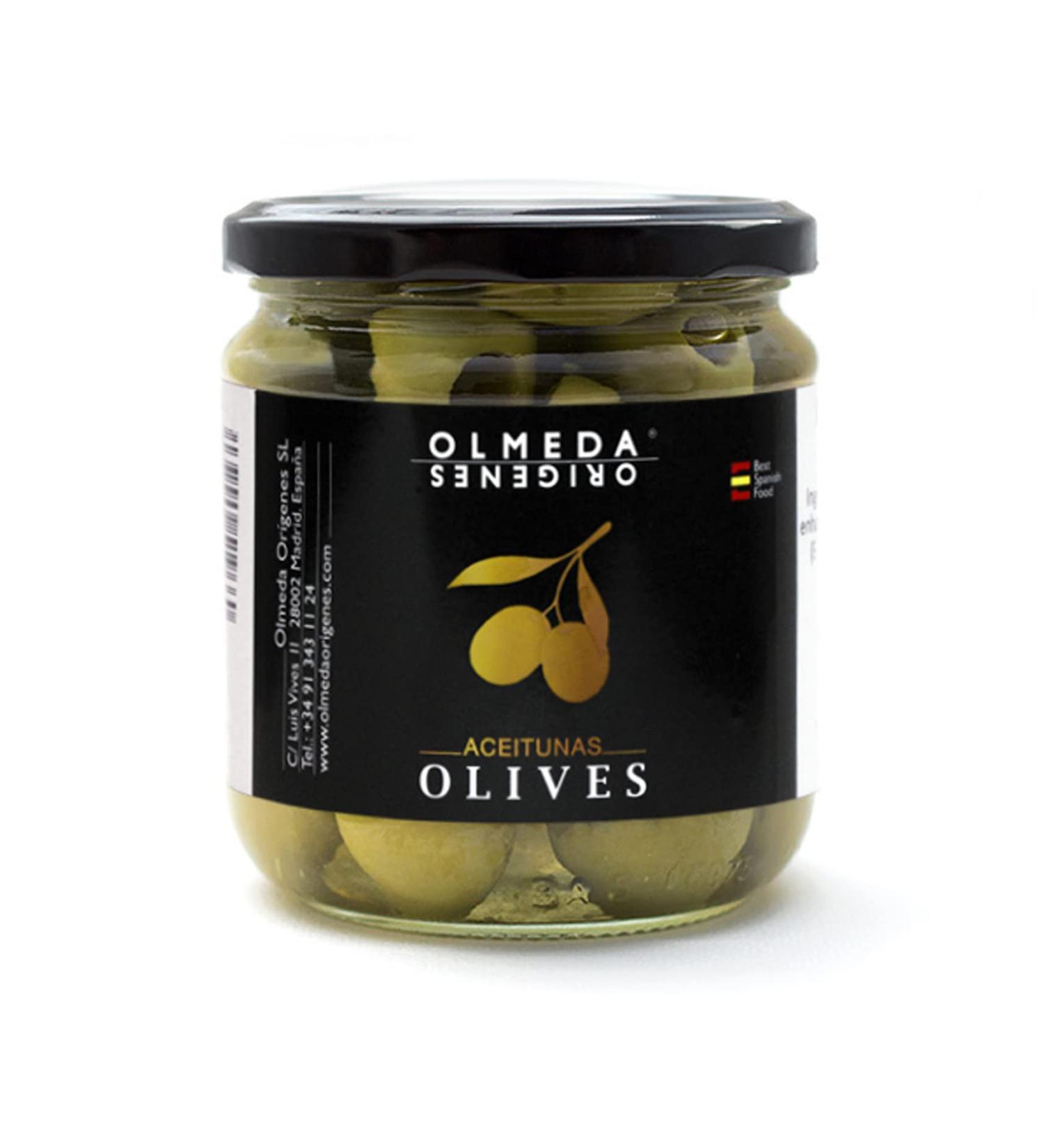 OLMEDA OR GENES - Pitted Manzanilla Olives - 370 gr