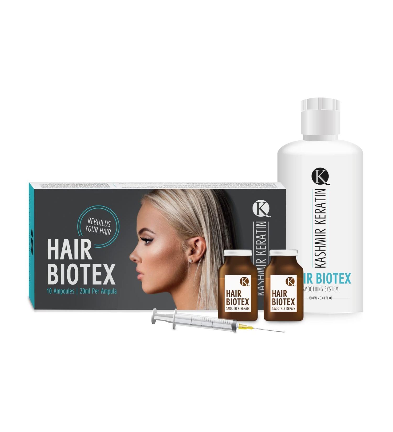 Buy Hair Biotex Kit 33.8 fl oz - Smoothing Treatment with 10 Ampuls | International Shipping Available - Buy Online on GoSupps.com