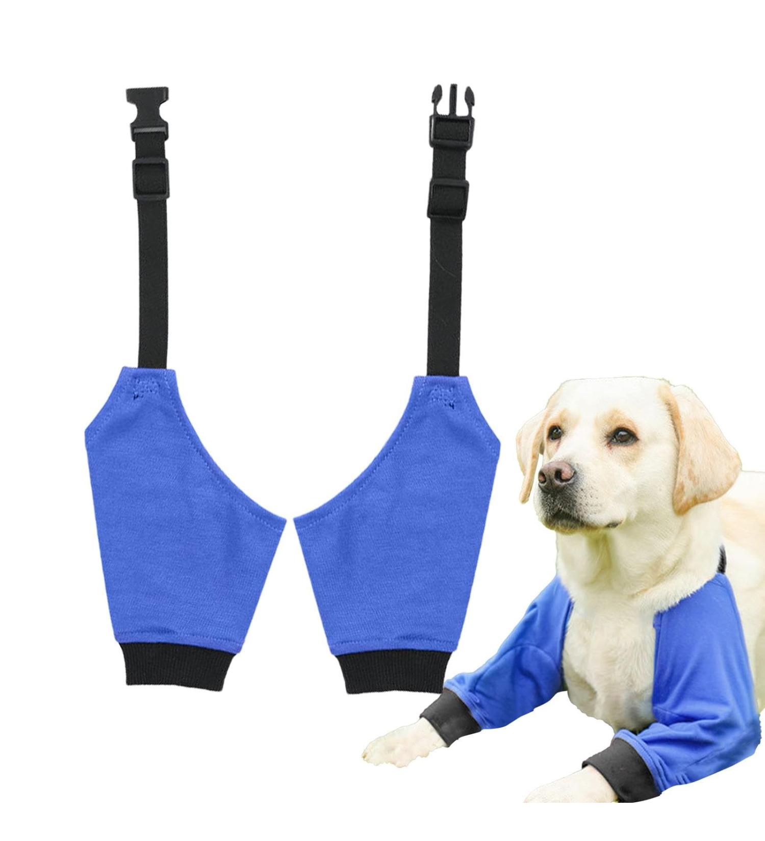 Dog Front Elbow Support - 1 Pair Dog Shoulder Elbow Brace - Wear-Resistant Pet Protective Knee Pad for Dog Hip Joint Stain-Resistant Breathable Blue XL - Buy Online on GoSupps.com