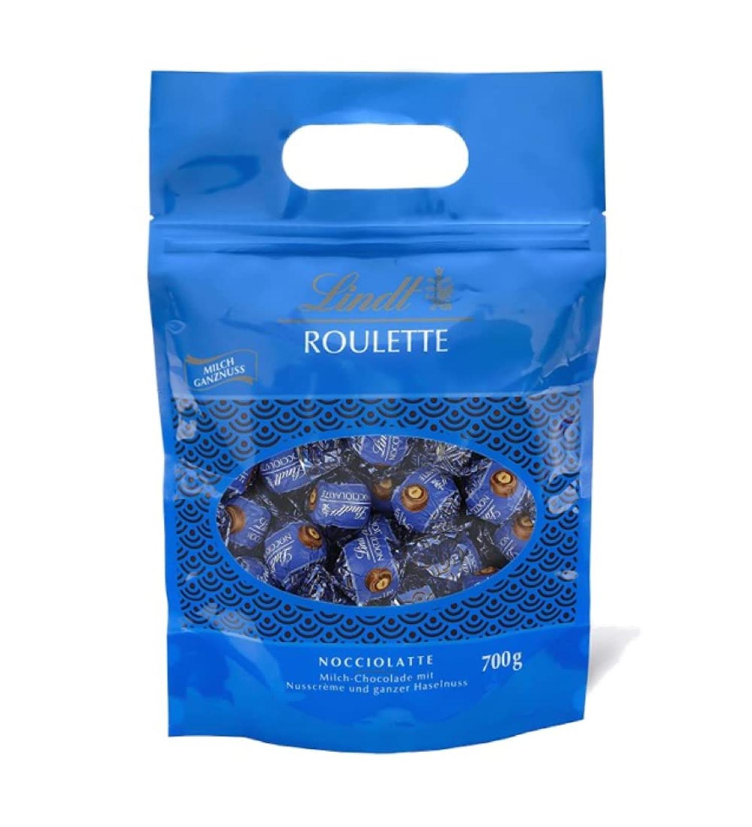 Lindt Chocolate Roulette Balls Nocciolatte 700g | Milk Chocolate Hazelnut Praline Gift | Large Assortment of Gourmet Chocolates - Buy Online on GoSupps.com