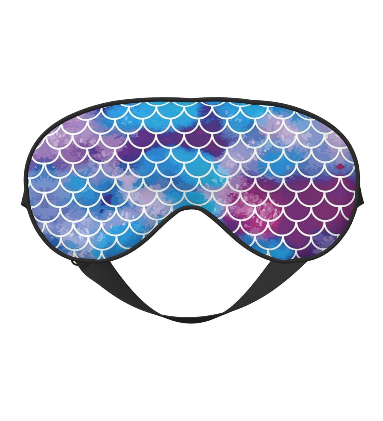 SSIMOO Mermaid Fish Scale Sleep Mask | Adjustable Breathable & Fashionable Eye Mask for Comfortable Sleep | International Shipping Available - Buy Online on GoSupps.com