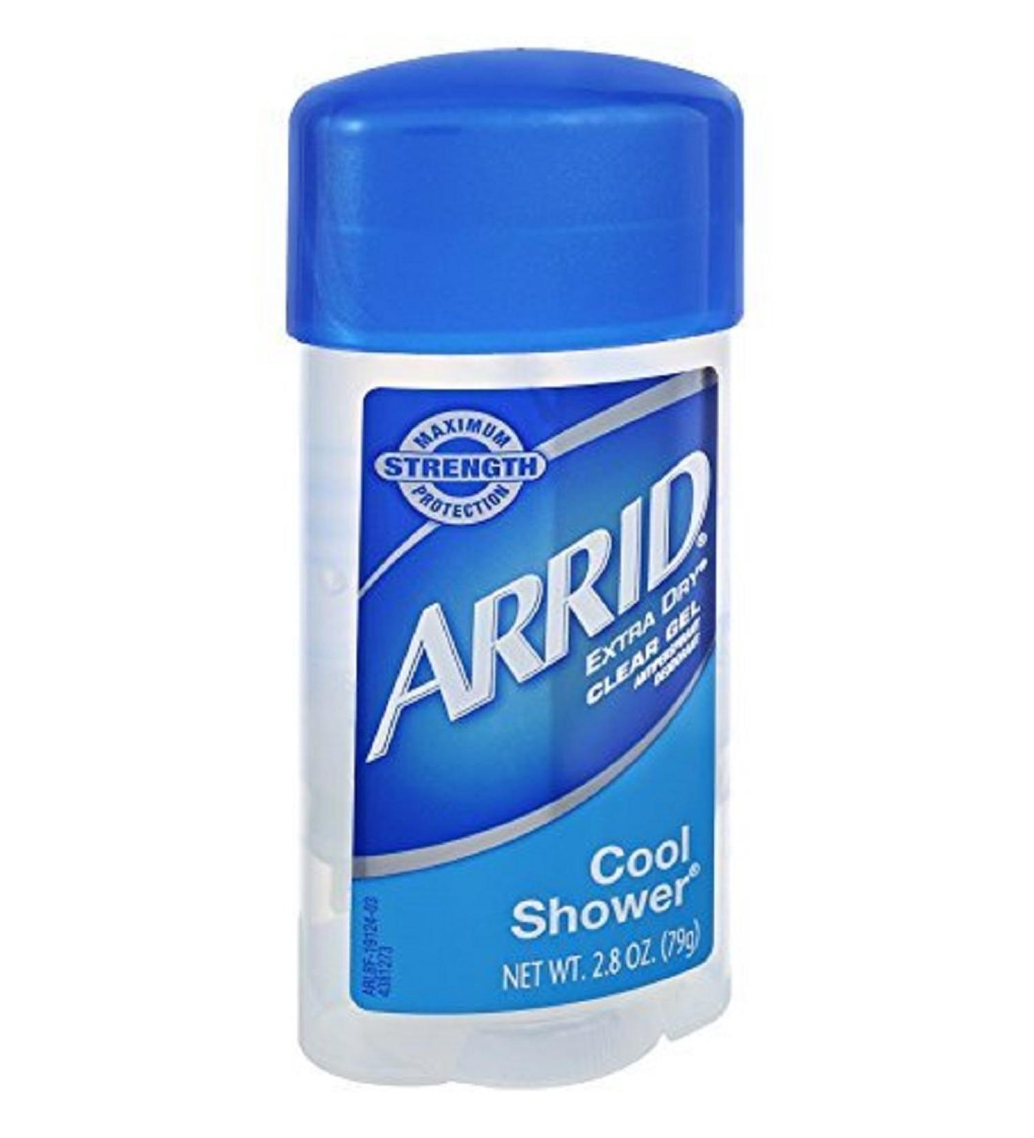 ARRID Extra Dry Clear Gel Cool Shower Anti-Perspirant Deodorant 2.60 oz (Pack of 8) - Buy Online on GoSupps.com