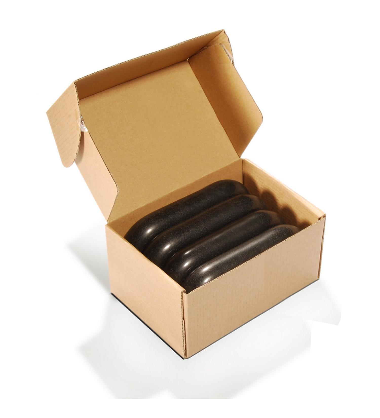 Master Massage Large Ovular Basalt Hot Stone Set - 4 Pieces for Therapeutic Spa and Relaxation - Premium Quality America Brand - Buy Online on GoSupps.com