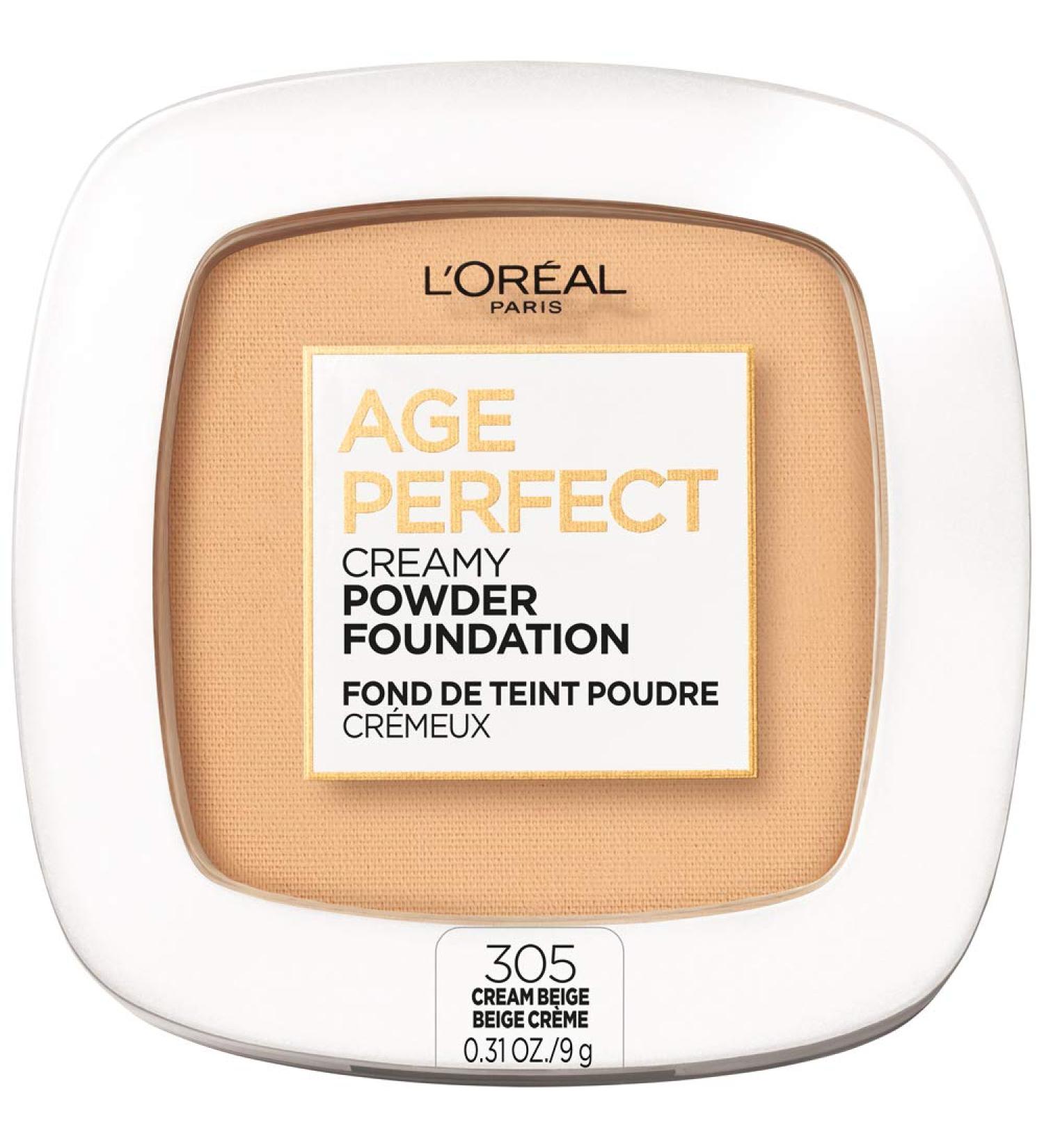 L'Or al Age Perfect Creamy Powder Foundation Compact 305 Cream Beige 0.31 oz - Pack of 1 - Buy Online on GoSupps.com