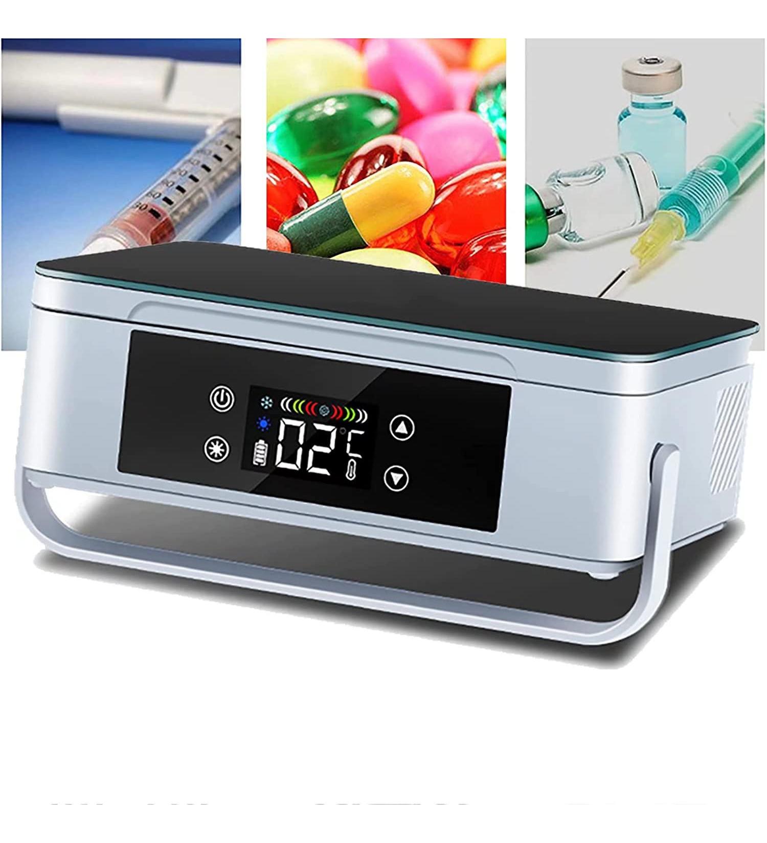 Mini Electric Insulin Cooler Insulin Cooler Box Portable Medicine Fridge 2-8 Cooler Bag Thermostat for Car Travel Home - Buy Online on GoSupps.com