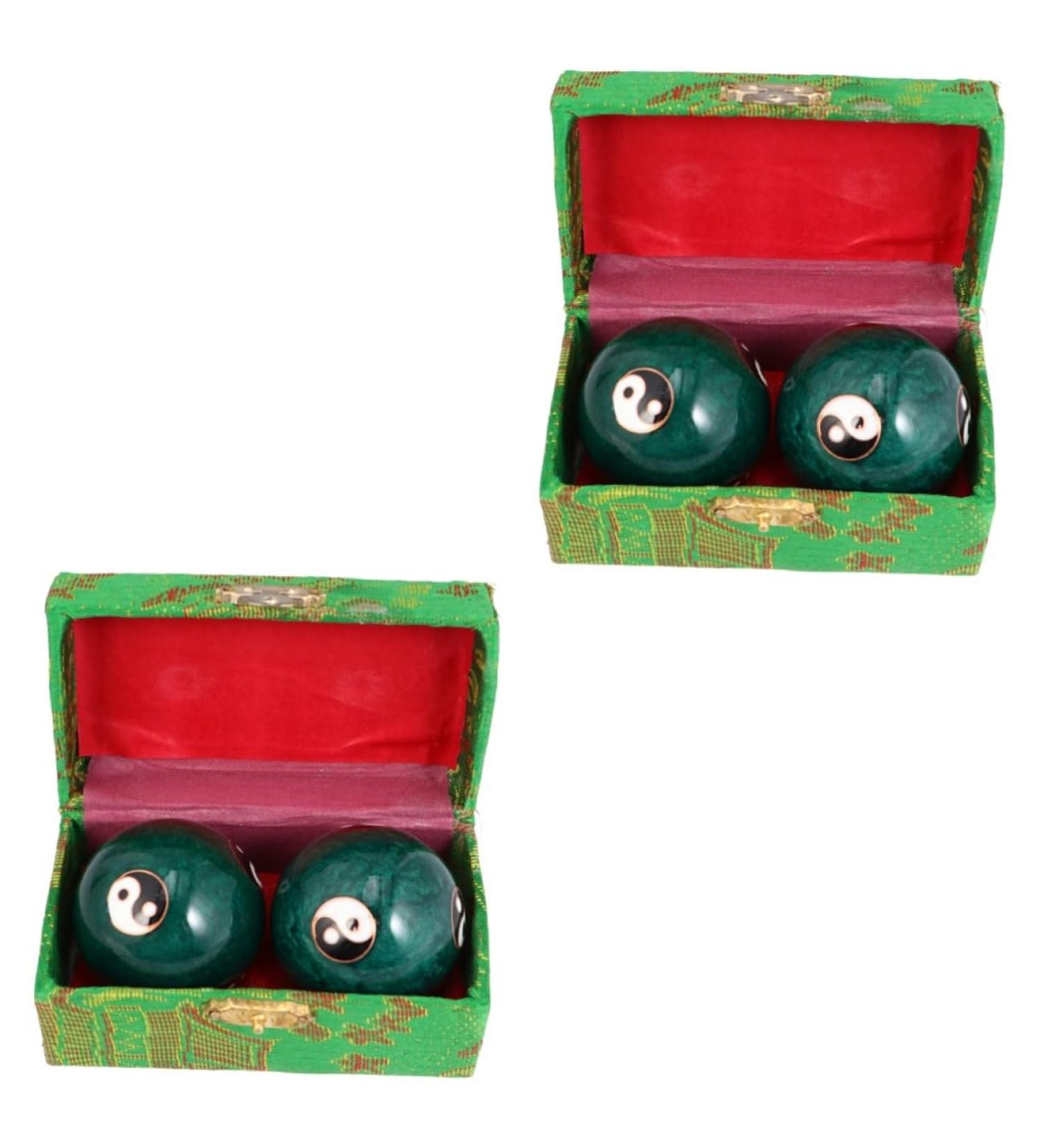 Magiclulu Baoding Balls - Discover Health & Wellness | 2 Pairs Marble Massage Balls for Relaxation & Gift Ideas - Buy Online on GoSupps.com