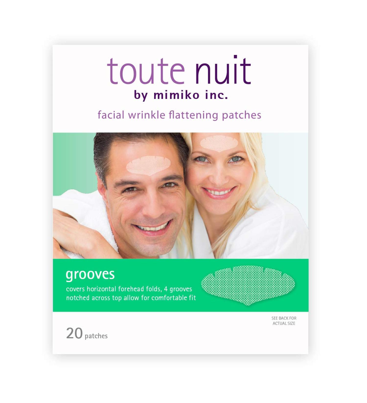 Toute Nuit Extra Wide Forehead Wrinkle Patches - 20 UNISEX Anti-Wrinkle Face Tape for Grooves - Facial Wrinkle Flattening Patches for Maximum Coverage - Buy Online on GoSupps.com