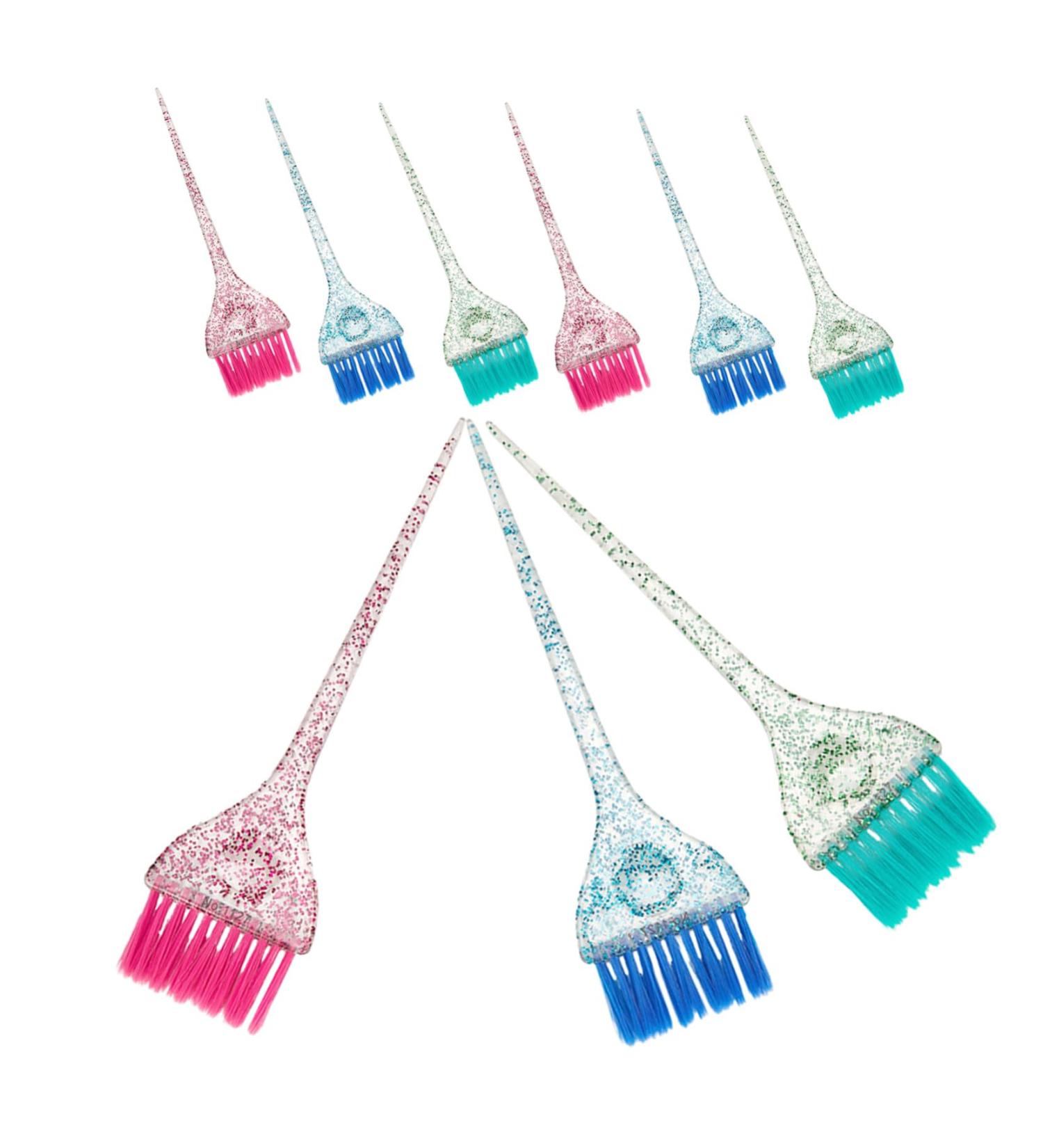 OUNONA Lot De 9 Applicateurs De Couleur De Cheveux Applicateur De Teinture Pour Cheveux Brosse Pour En Valeur Brosse En Plastique Pour Teinture Des Brosses - Buy Online on GoSupps.com