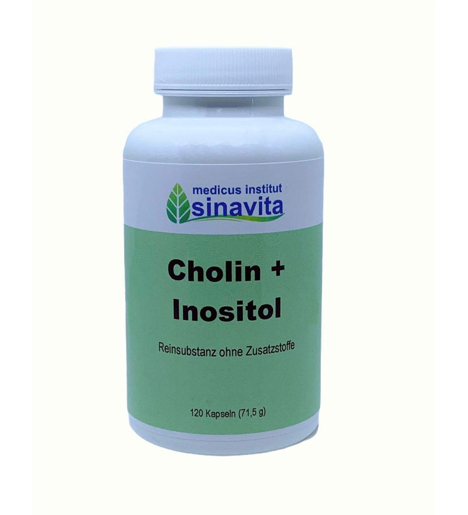 Choline + Inositol 120 Caps | Vegetarian Capsules | Premium German Quality - Buy Now - Buy Online on GoSupps.com