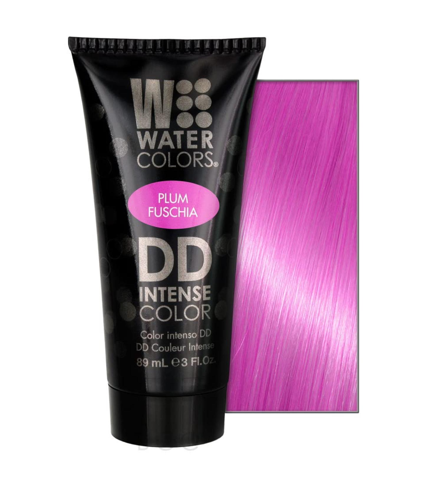 Watercolors DD Intense Semi-Permanent Hair Color - Plum Fuchsia | Ultra-Vibrant Ammonia-Free | 3 Fl Oz - Shop Internationally - Buy Online on GoSupps.com