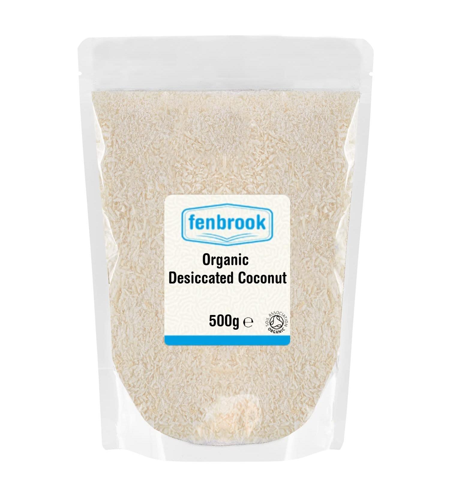 Organic Desiccated Coconut 500g | Certified Organic by Fenbrook Organic - Buy Online on GoSupps.com