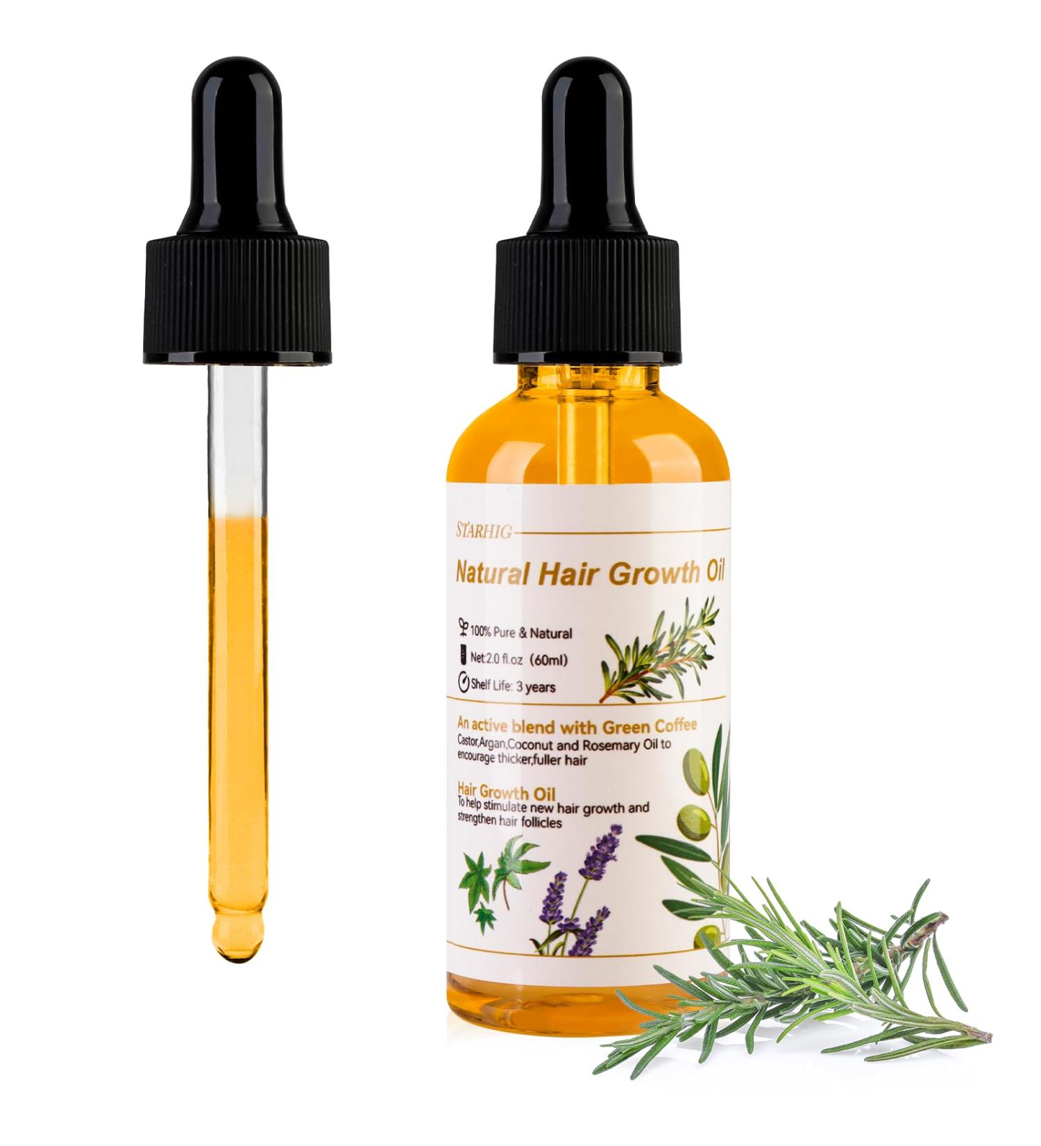 Buy Starhig Organic Rosemary Oil for Hair Growth | Natural Treatment for Dry Damaged Hair | 1 Fl Oz (30ml) - Fast International Shipping - Buy Online on GoSupps.com