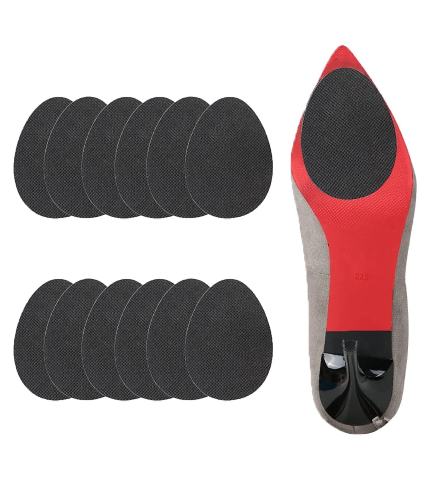 12Pcs Non-Slip Rubber Shoe Pads for High Heels - Self-Adhesive Shoe Grips Stickers - Sole Protector for Men & Women (Black) - Buy Online on GoSupps.com